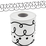 Squiggles and Dots Die-Cut Rolled Border Trim