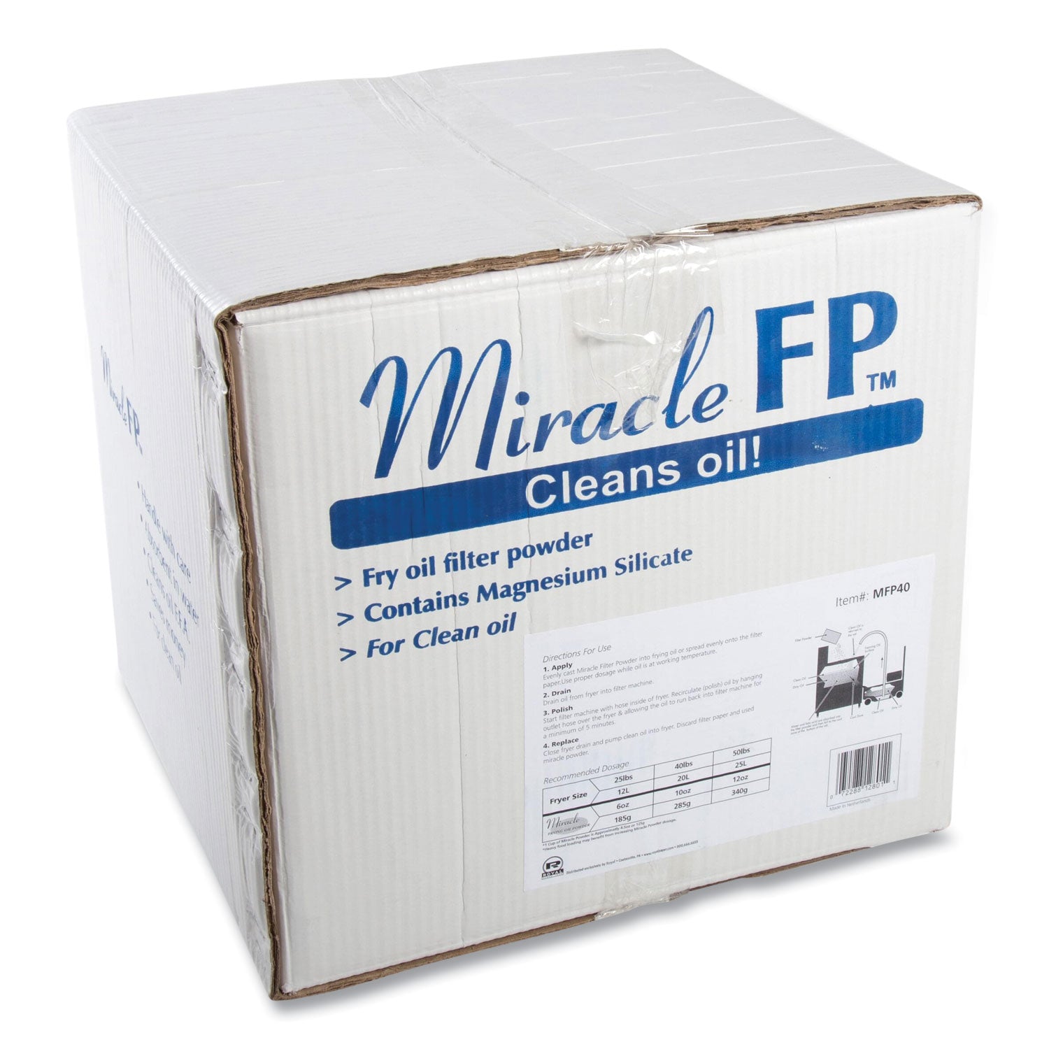 Filter Powder, For Fryer Oil, Loose Powder, 40 lb Box
