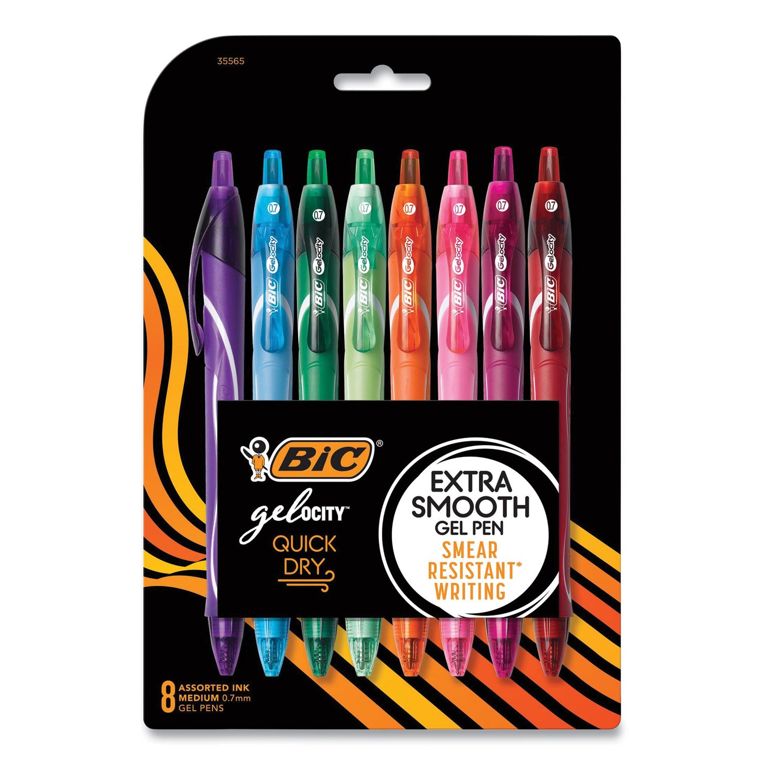 Gel-ocity® Quick Dry Fashion Medium Point (0.7mm) 8-Pack Blister