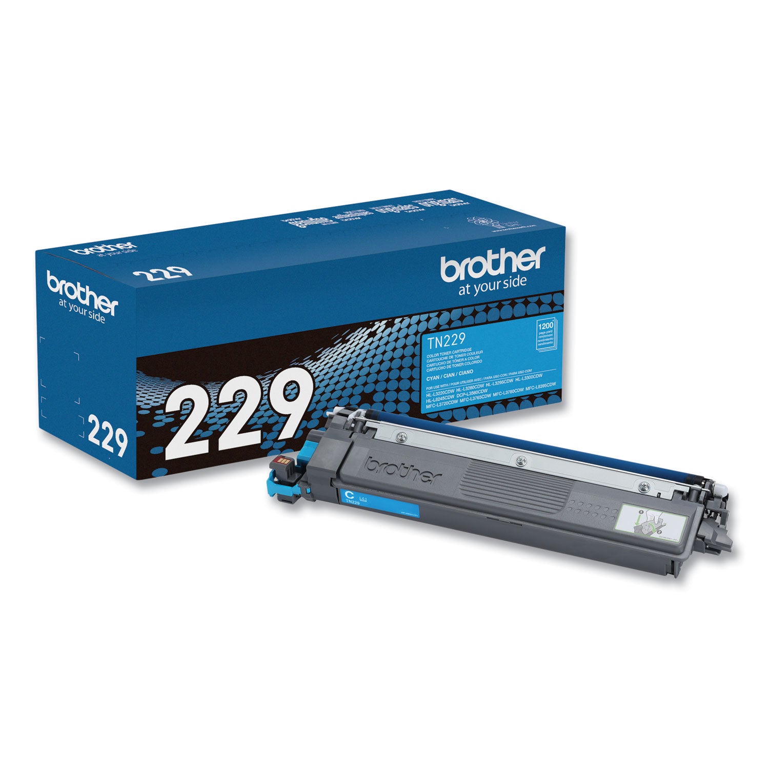 Brother Original Standard Yield Laser Toner Cartridge - Cyan - 1 Each