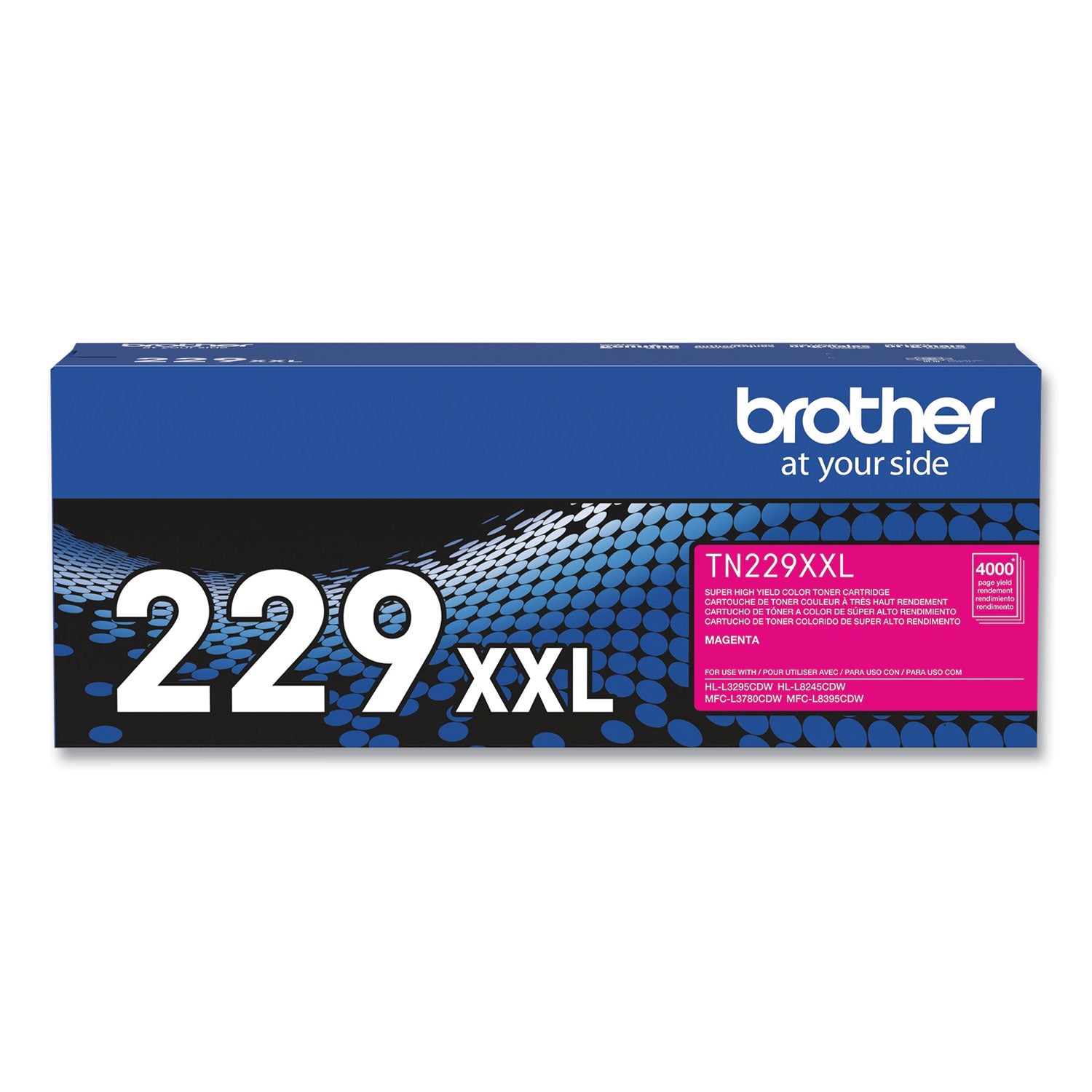 Brother Super High Yield Magenta Laser Toner Cartridge, 4000 Pages, 1 Each