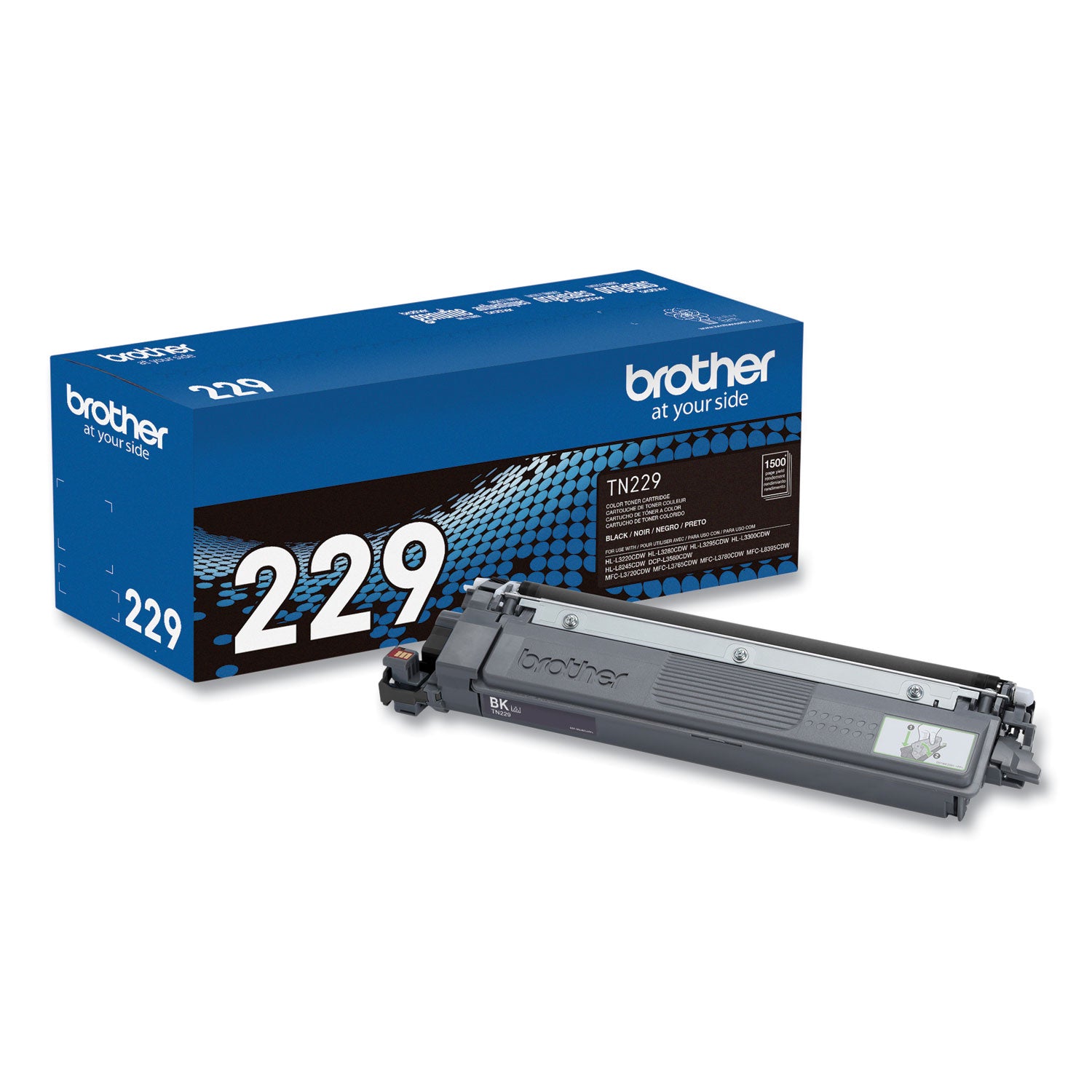 Brother Original Standard Yield Black Laser Toner Cartridge, 1 Each, 1500 Pages