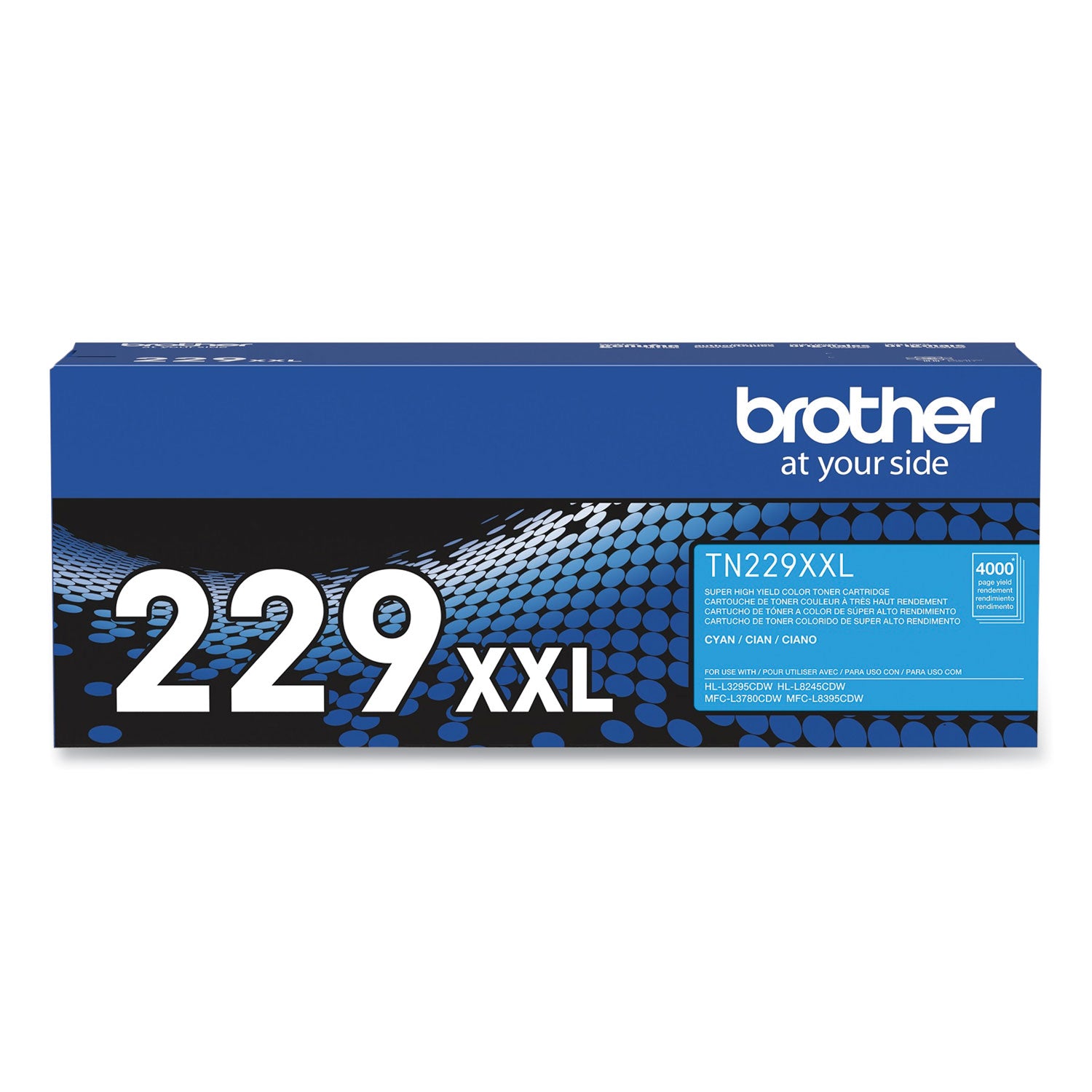 Brother Super High Yield Laser Toner Cartridge, Cyan, 4000 Pages, 1 Each