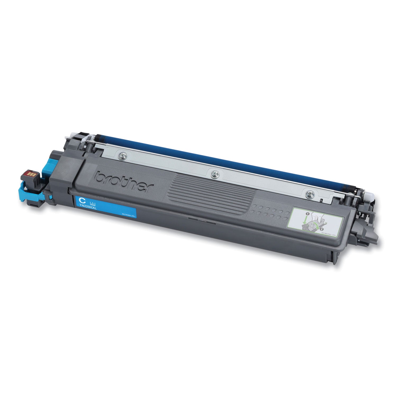 Brother Super High Yield Laser Toner Cartridge, Cyan, 4000 Pages, 1 Each