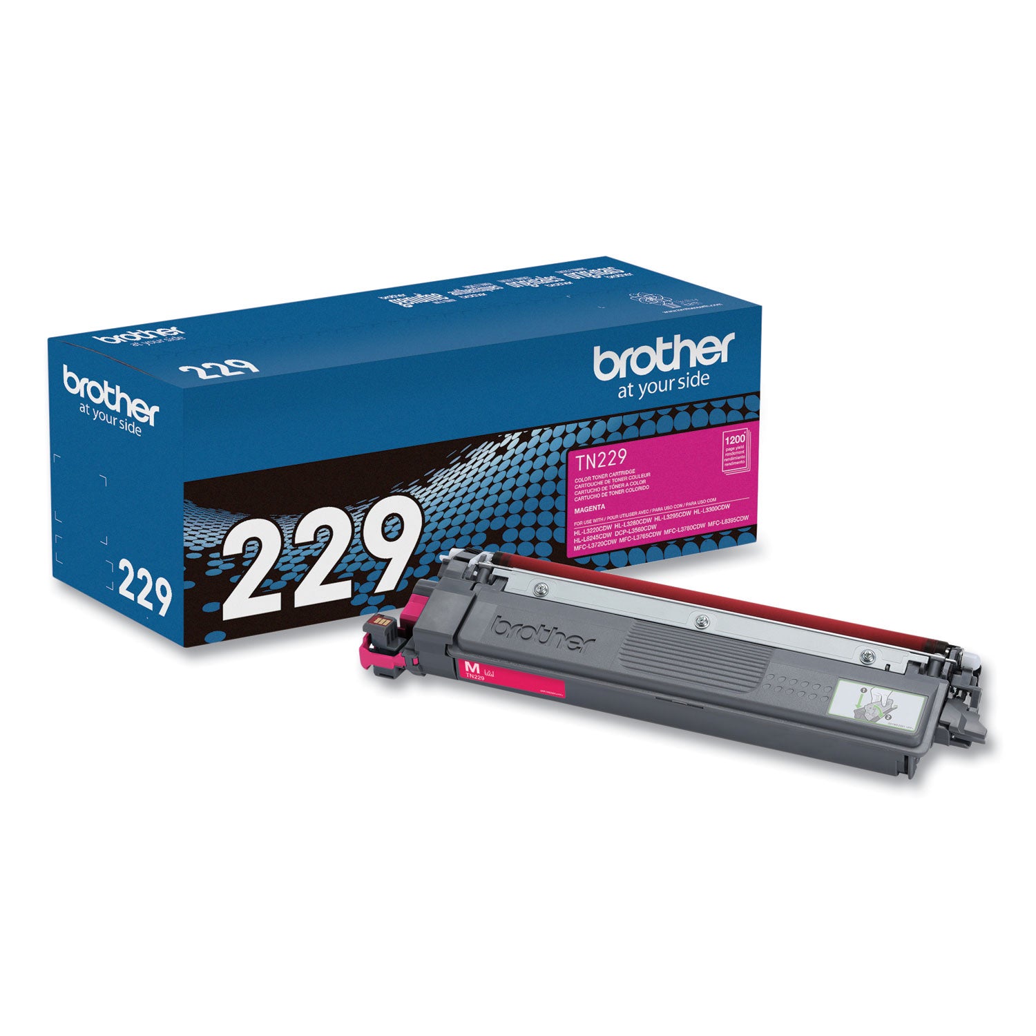 Brother Original Standard Yield Laser Toner Cartridge - Magenta - 1 Each