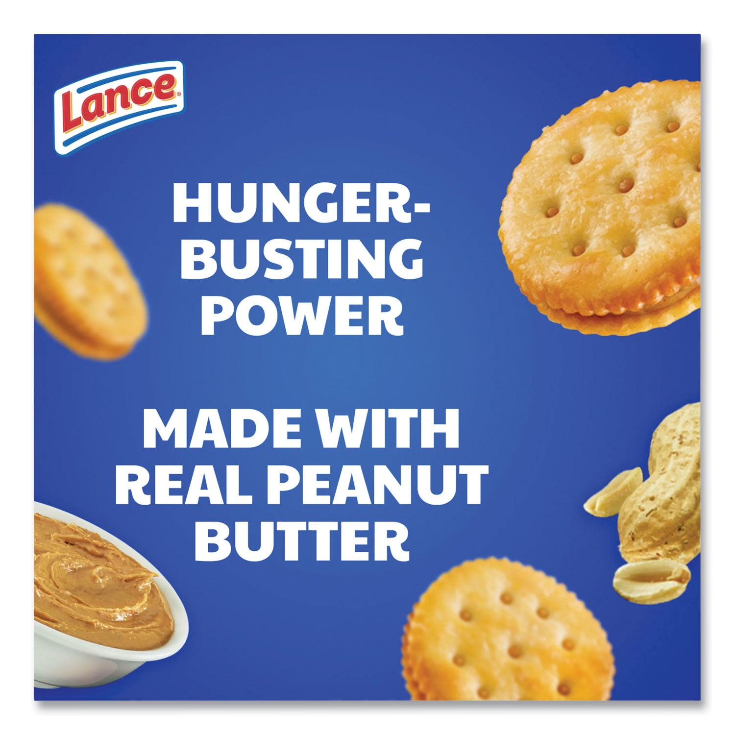 Toasty Crackers, Peanut Butter, 1.25 oz Packet, 24/Box