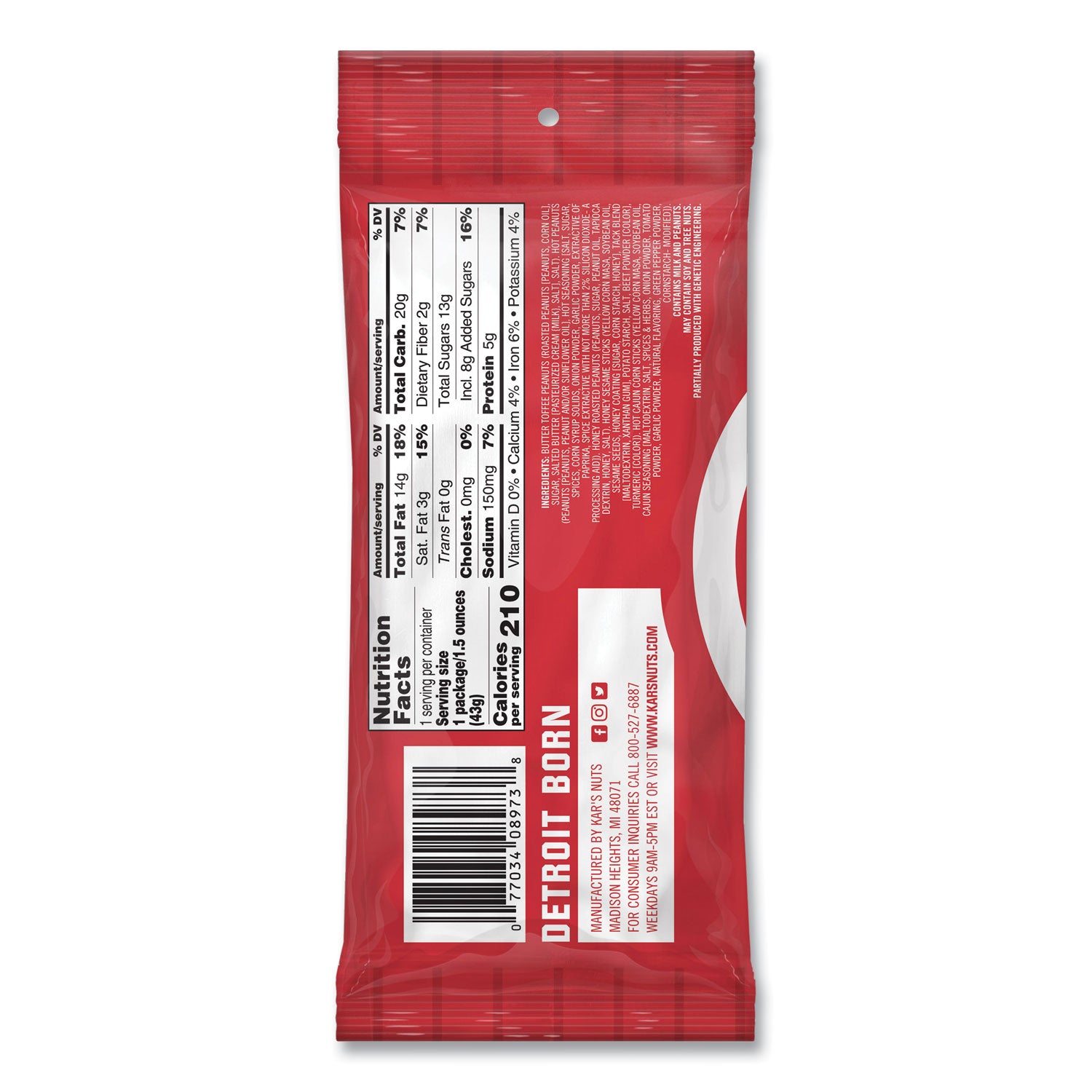 Trail Mix, Sweet 'N Spicy Mix, 1.75 oz Packet, 24/Box