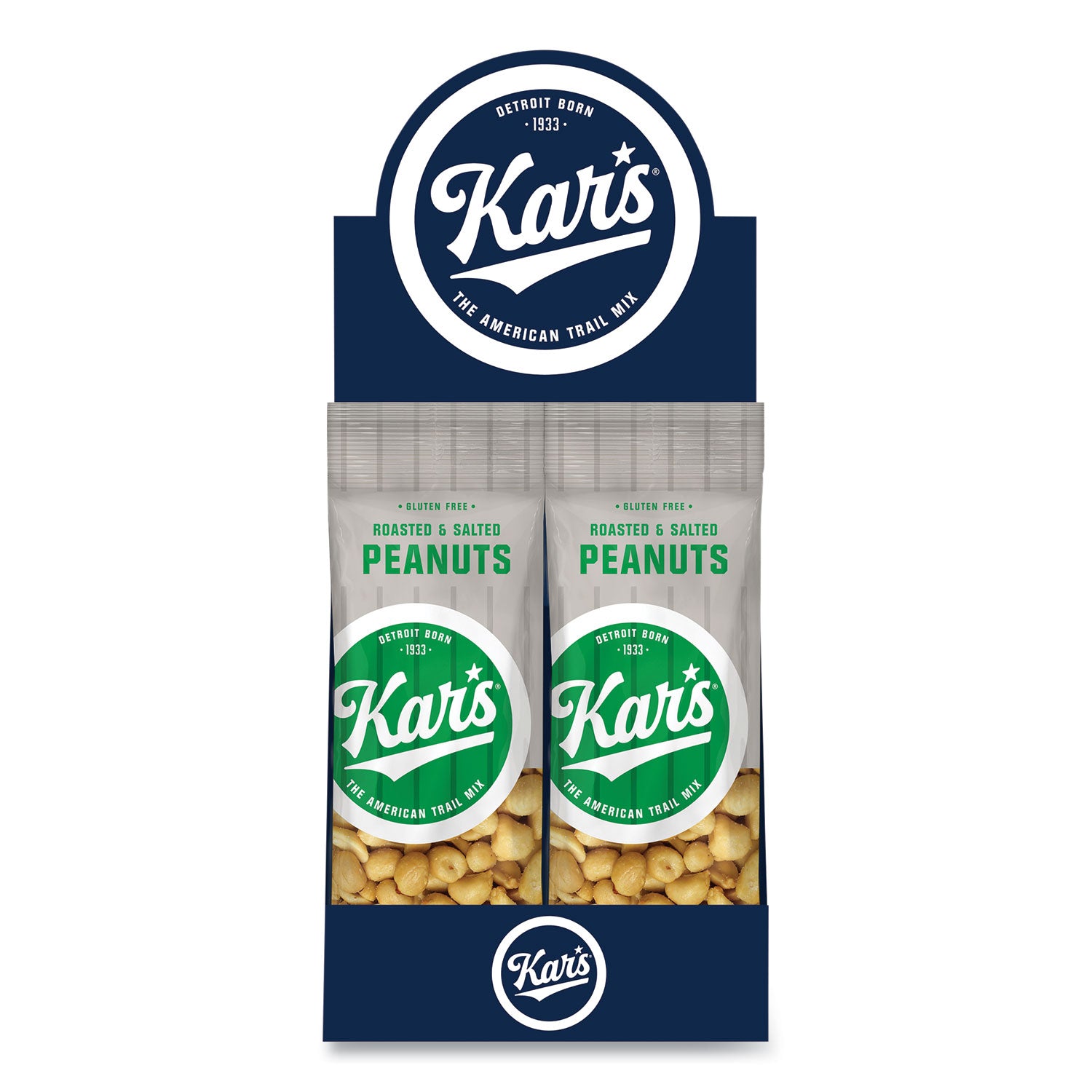Peanuts, Salted, 2.5 oz Packet, 12/Box