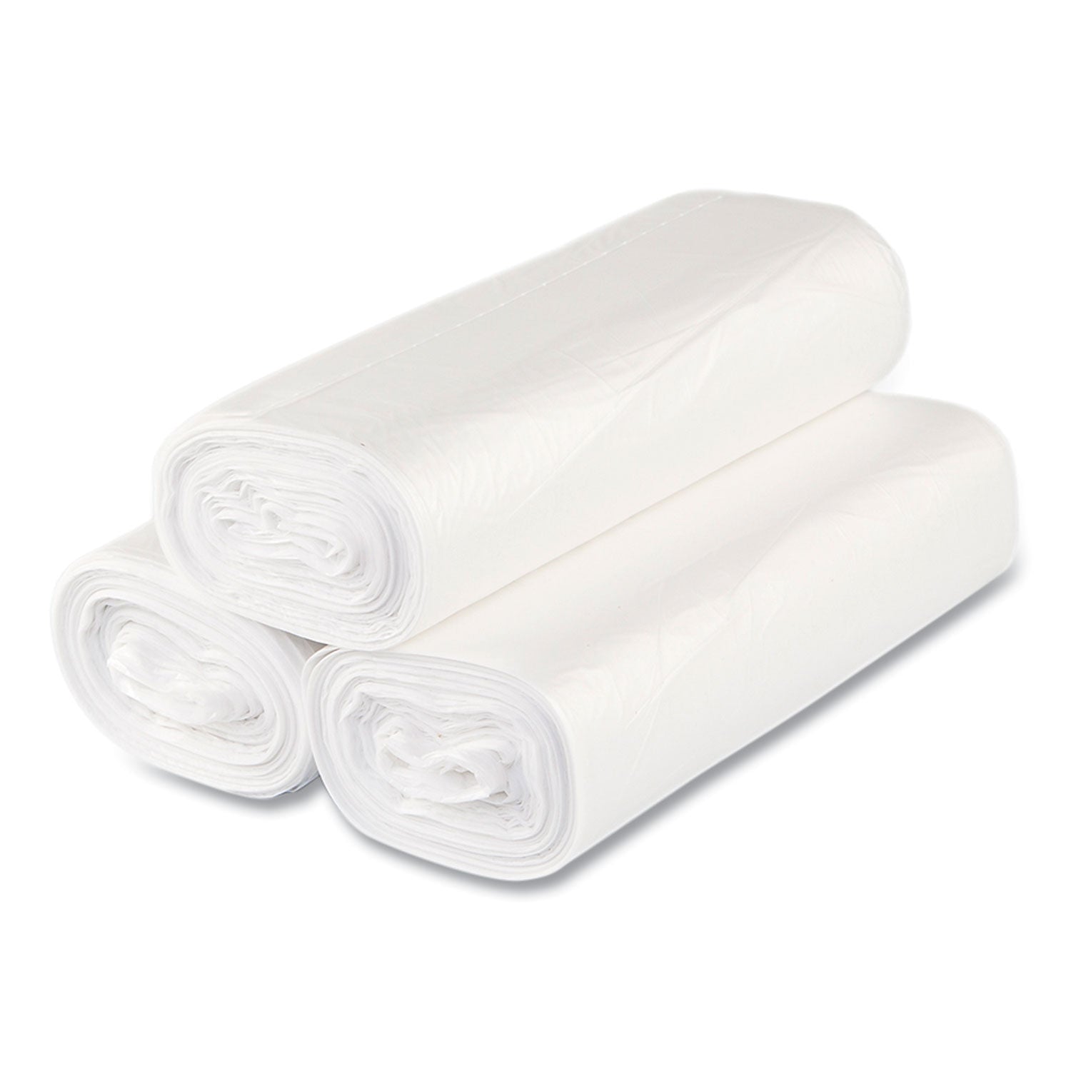 33 gal Capacity - 40" Width x 0.63 mil (16 Micron) Thickness - High Density - Natural - High-density Polyethylene (HDPE) - Kitchen, Breakroom - 250 / Pack