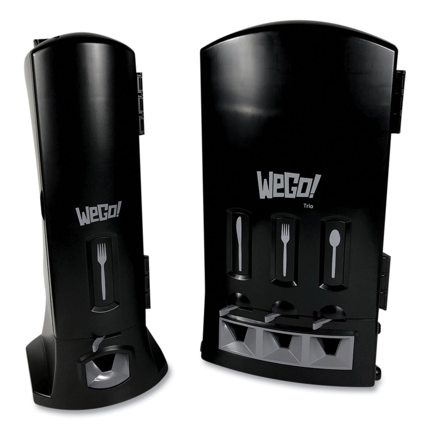 Utensil Dispenser, Holds 100 Knives, 10.22 x 12.5 x 23.75, Black