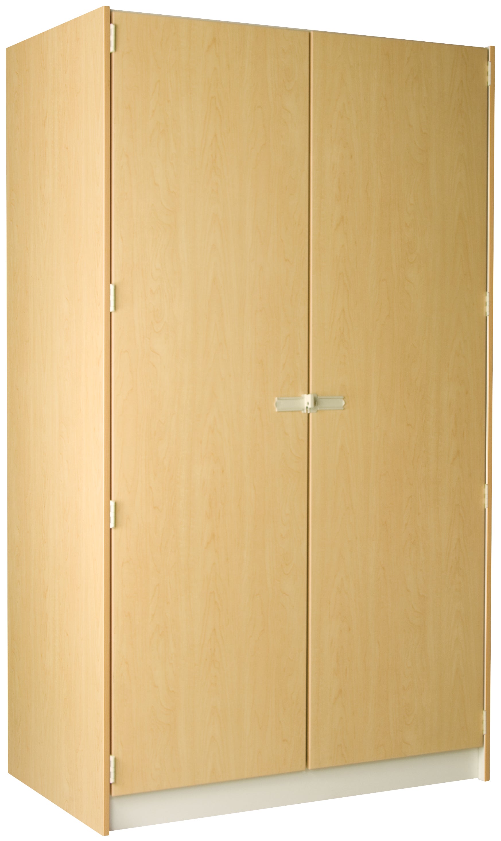 Deep Instrument Storage, Door Style: Solid Doors, Battle Creek Oak, 84"H x 48"W x 29"D