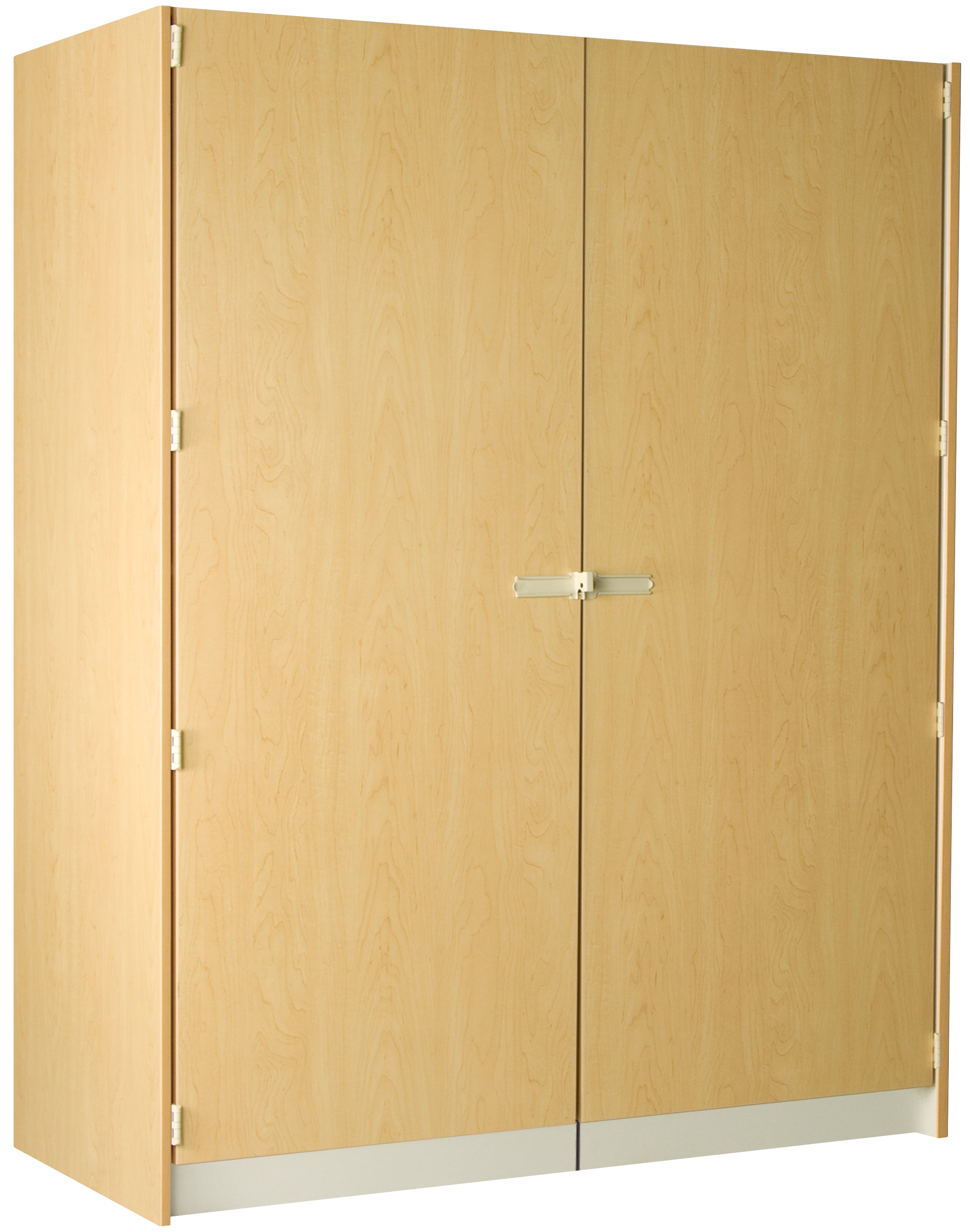 Deep Instrument Storage, Door Style: Solid Doors, Battle Creek Oak, 84"H x 60"W x 29"D