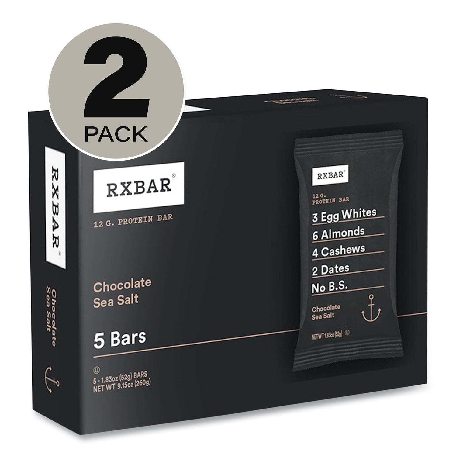 Gluten-free - Chocolate Sea Salt - 1.83 oz - 2 / Carton