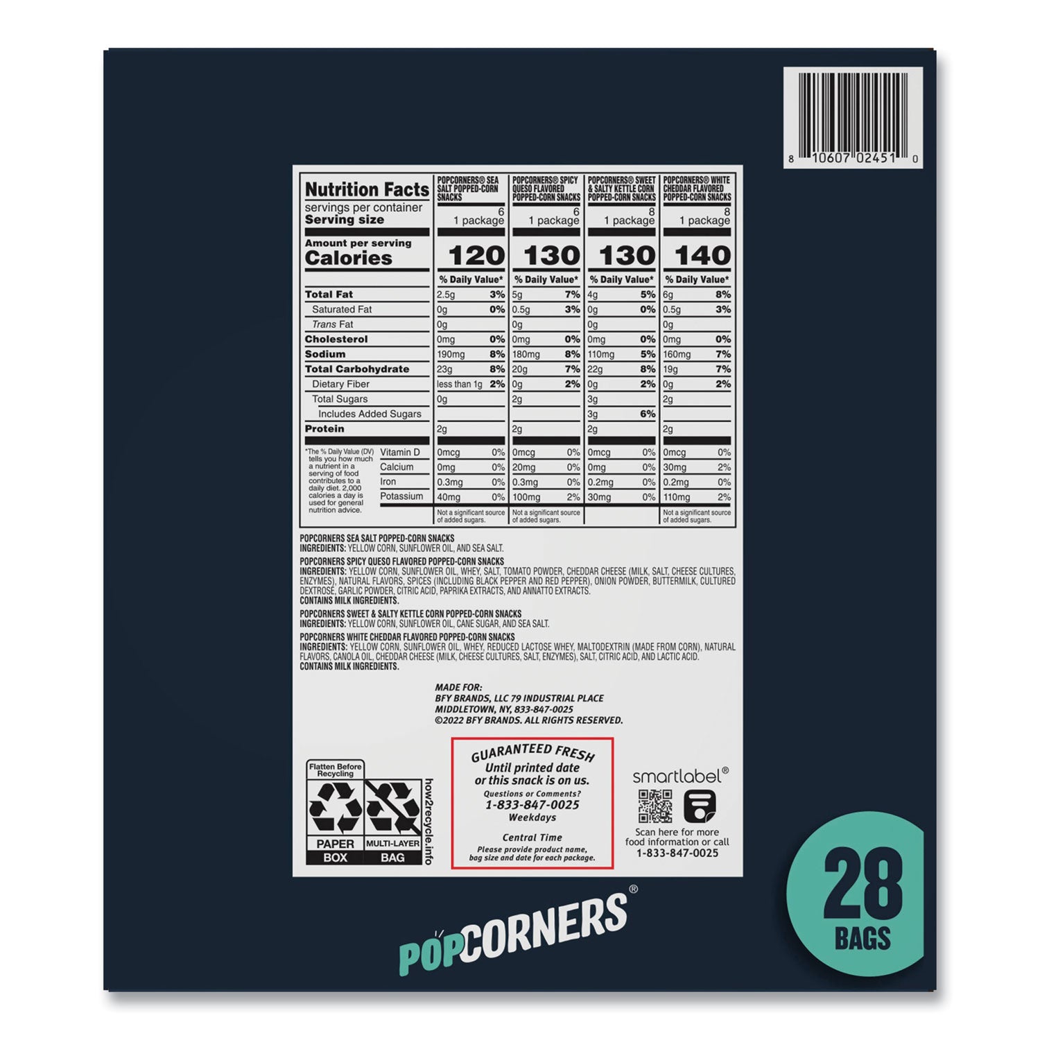 Gluten-free, Low Calorie - Assorted - 28 / Carton