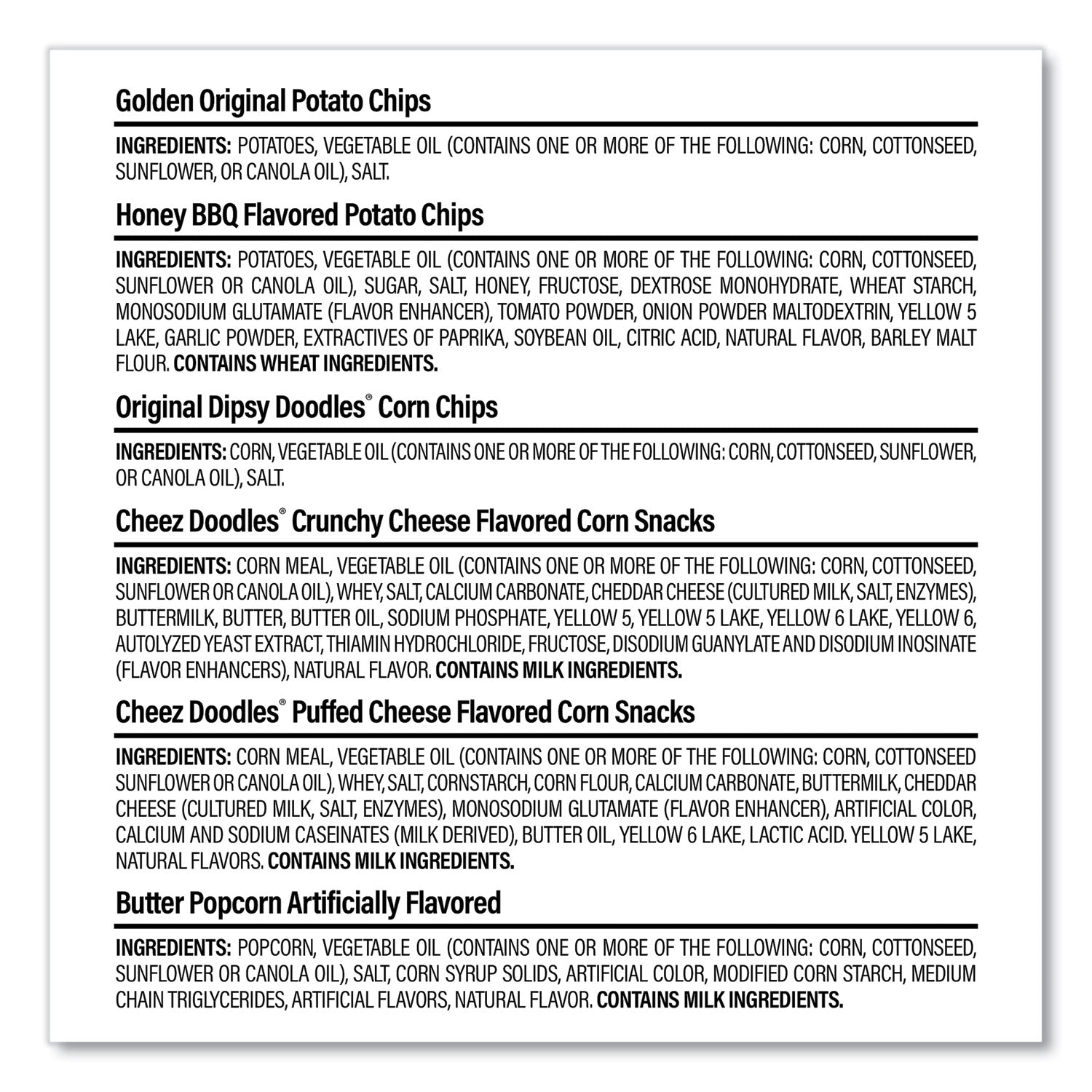 Individually Wrapped - Assorted - 50/Box - 1 Carton