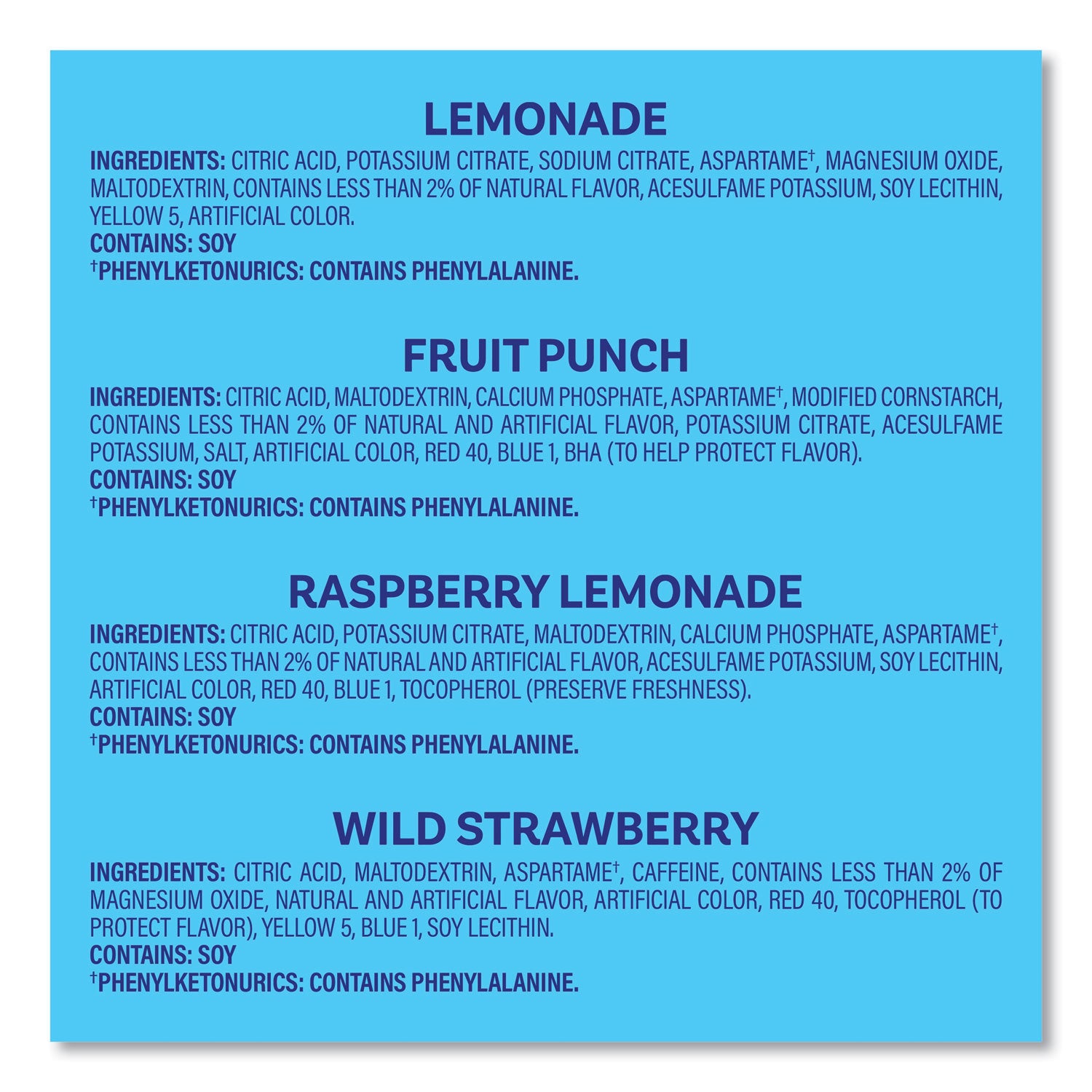 Green Rabbit Crystal Light On-The-Go Mix - Powder - Lemonade, Fruit Punch, Raspberry Lemonade, Wild Strawberry - 60 / Carton