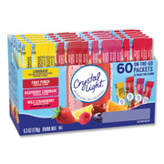 Green Rabbit Crystal Light On-The-Go Mix - Powder - Lemonade, Fruit Punch, Raspberry Lemonade, Wild Strawberry - 60 / Carton