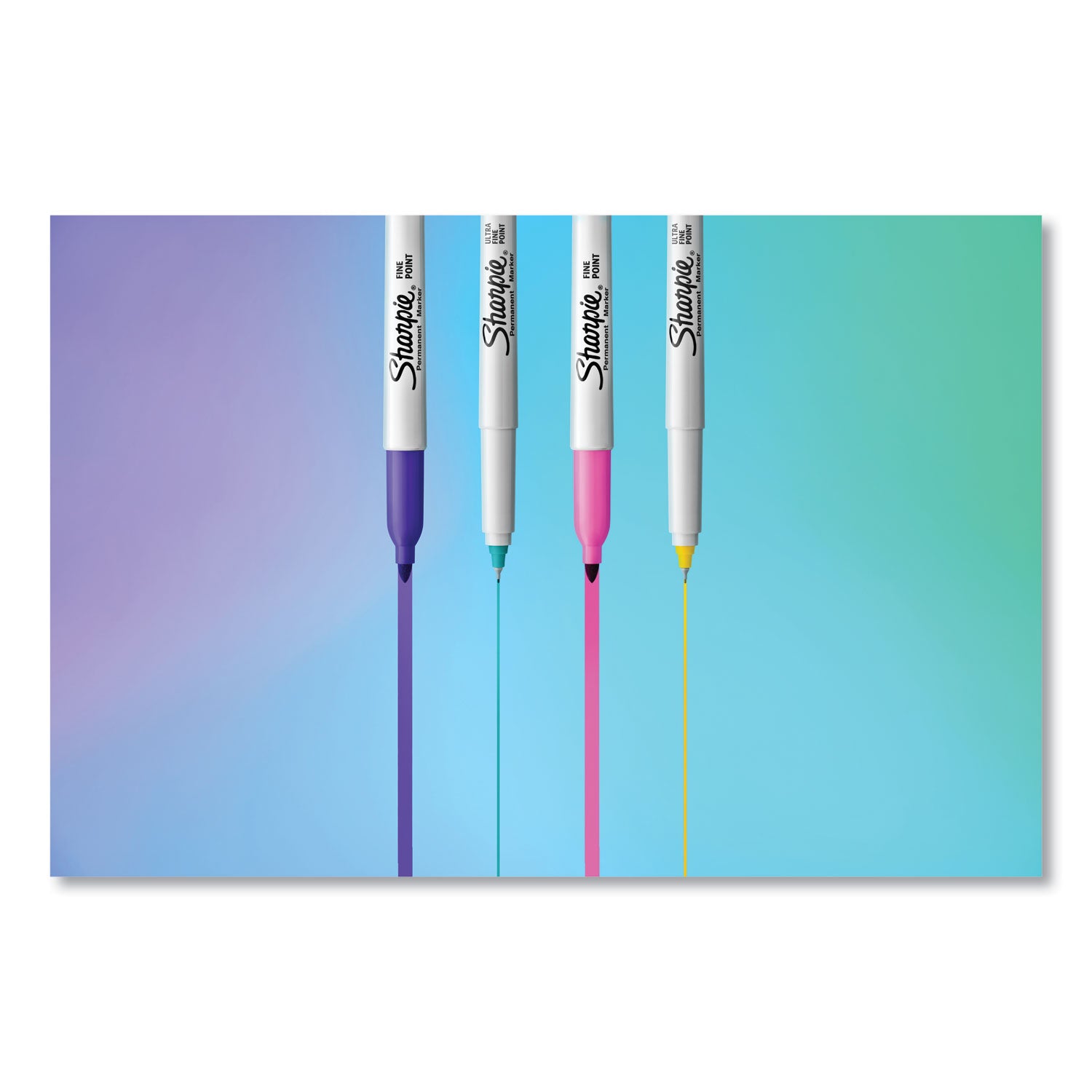 Sharpie Glam Pop Permanent Markers, Fine Point, Assorted Colors, 24 Pack