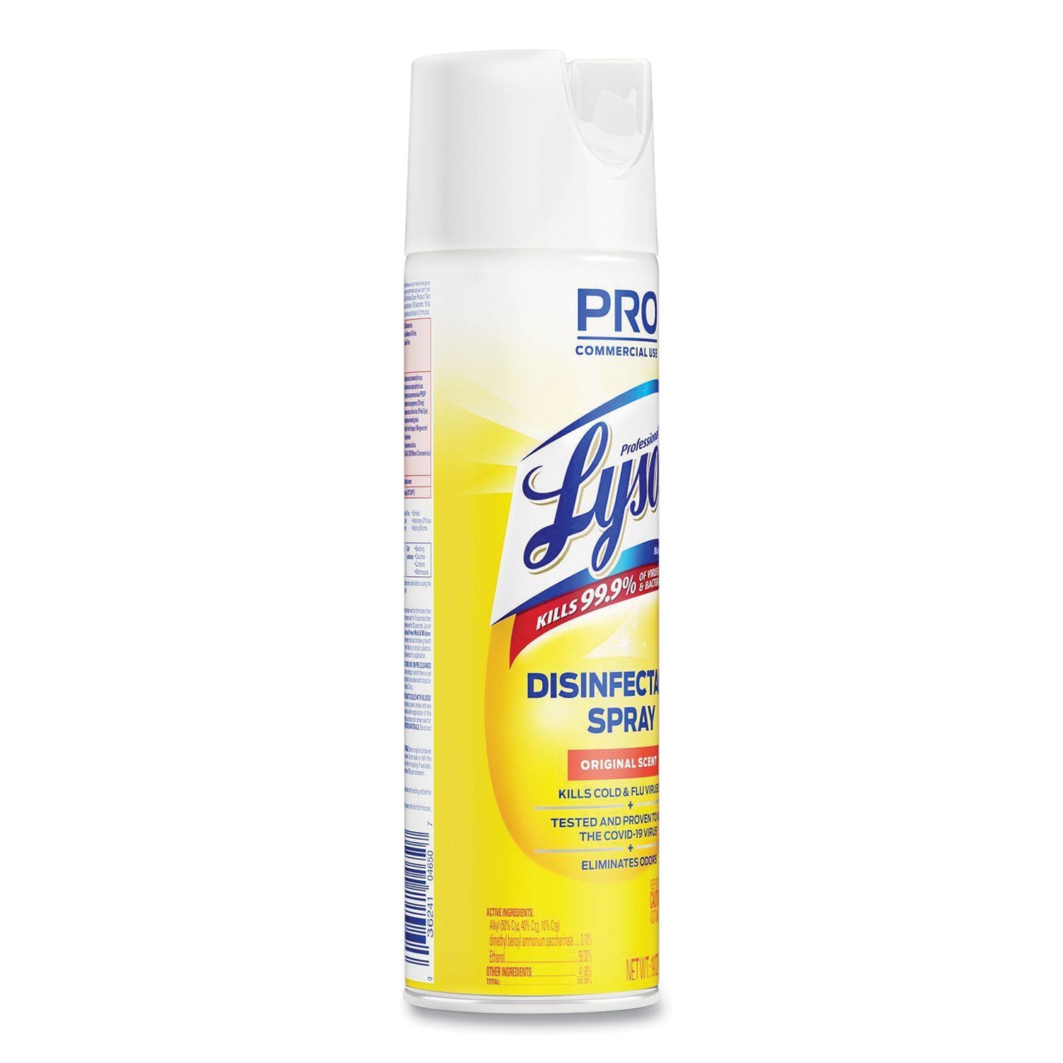 Professional Lysol Original Disinfectant Spray - For Multi Surface - 19 fl oz (0.6 quart) - Original Scent - Recommended For: Germs Remover - Pleasant Scent, Disinfectant, CFC-free - Clear - 12 / Carton