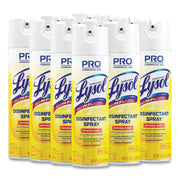 Professional Lysol Original Disinfectant Spray - For Multi Surface - 19 fl oz (0.6 quart) - Original Scent - Recommended For: Germs Remover - Pleasant Scent, Disinfectant, CFC-free - Clear - 12 / Carton