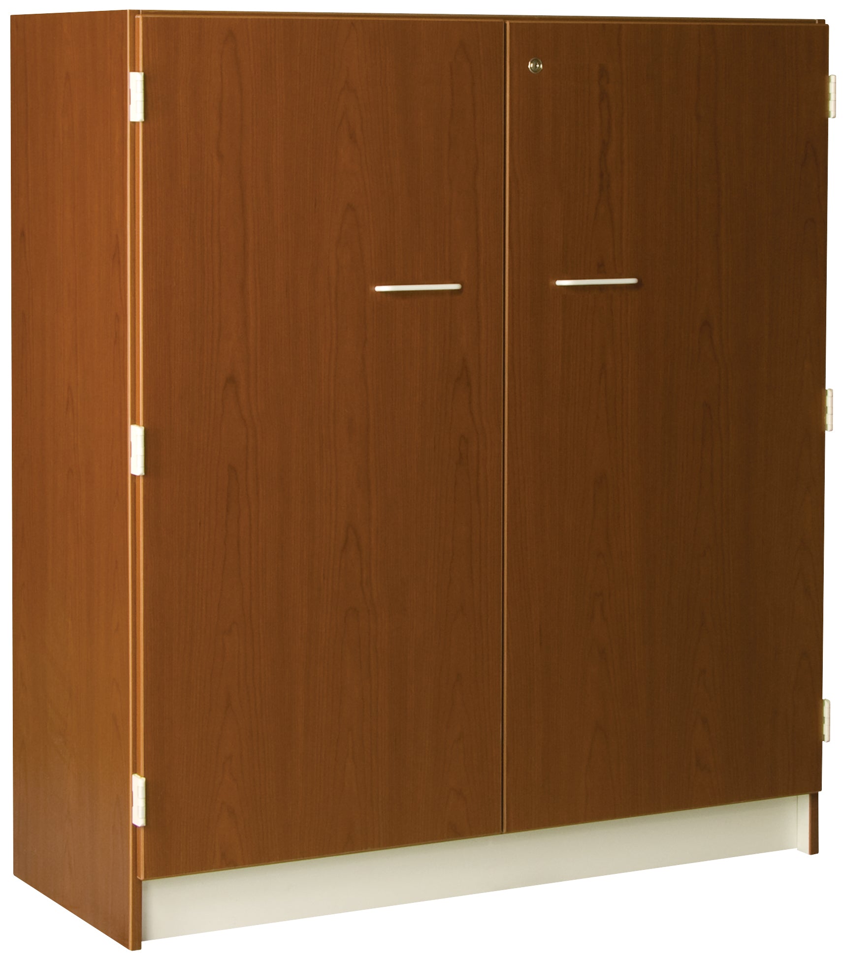 Band/Orchestra Folio Storage, Door Style: Lockable Solod Doors, Battle Creek Oak, 54"H x 48"W x 20"D