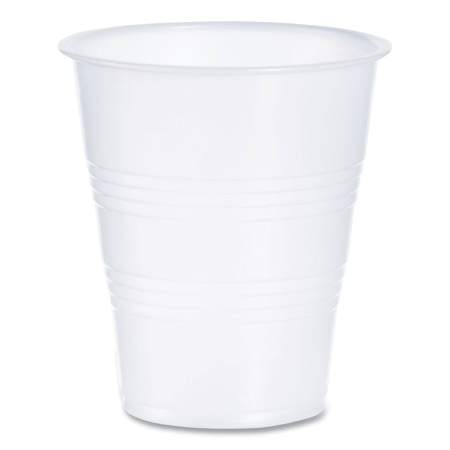 High-Impact Polystyrene Cold Cups, 7 oz, Plastic, Translucent, 100/Pack