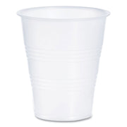 High-Impact Polystyrene Cold Cups, 7 oz, Plastic, Translucent, 100/Pack