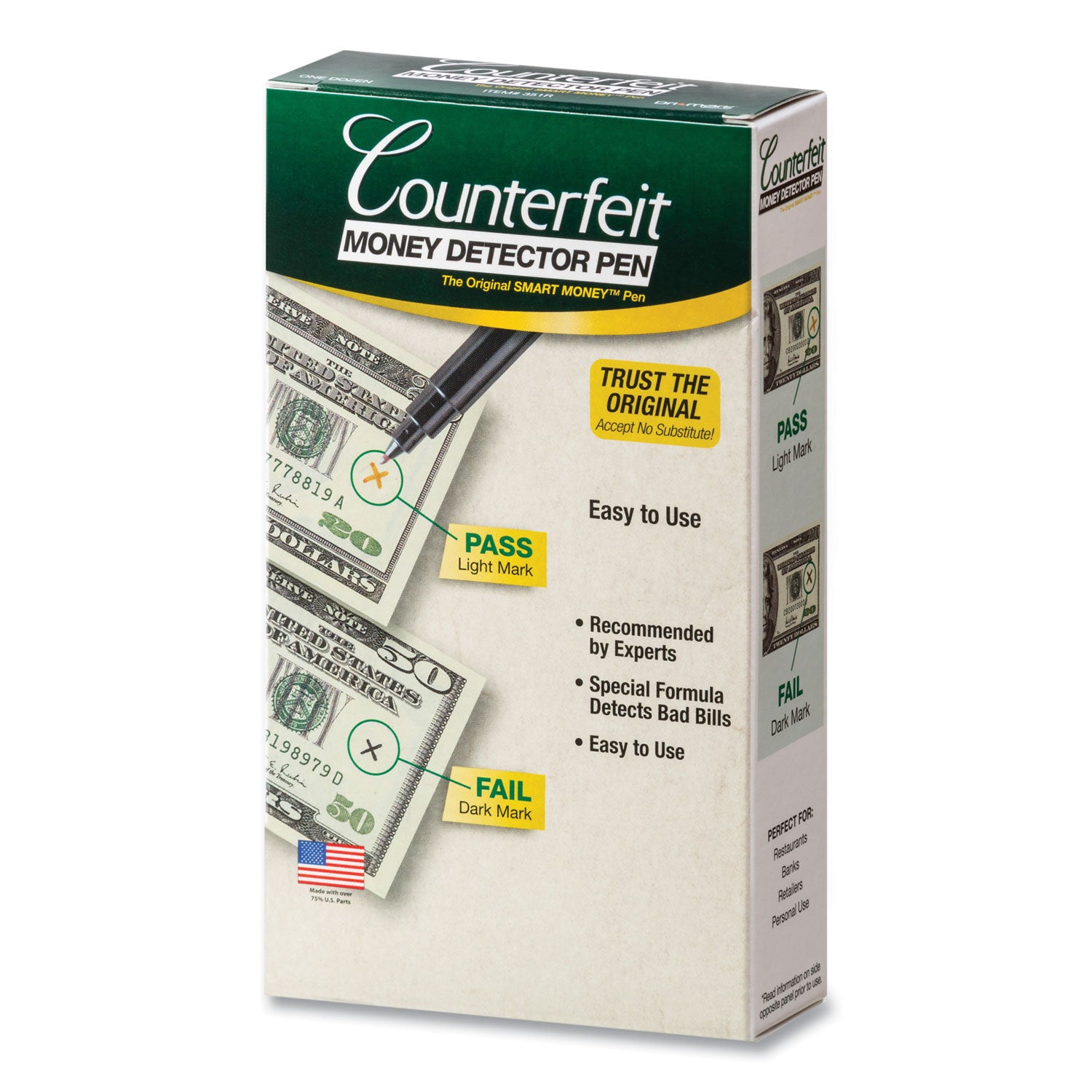Dri Mark Counterfeit Detector Pens - Chemical - Black - 1 Dozen