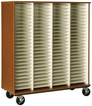 Choral Folio Storage, Door Style: Open, Battle Creek Oak, 55"H x 48"W x 20"D