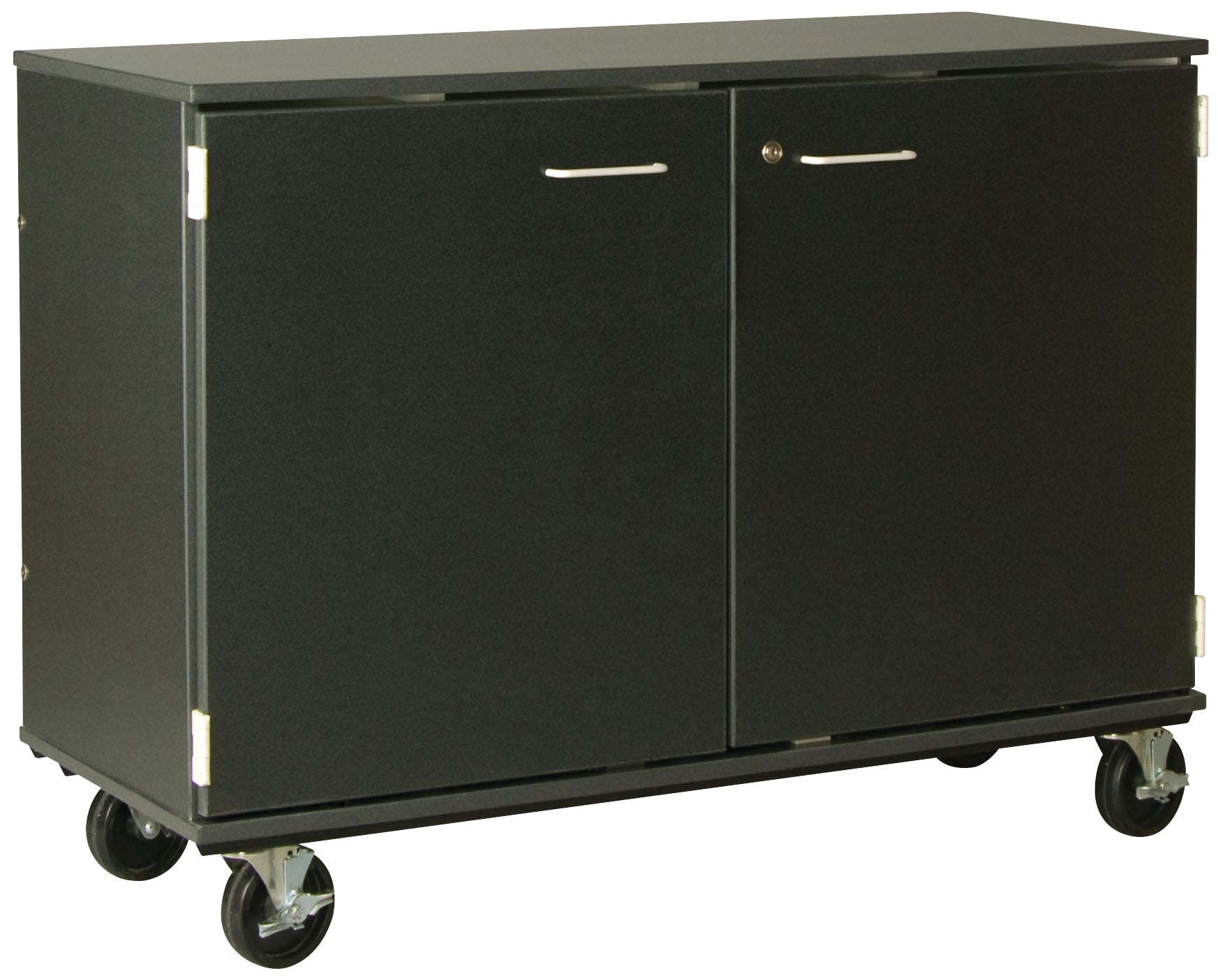 Choral Folio Storage, Door Style: Lockable Full Doors, Battle Creek Oak, 40"H x 48"W x 20"D