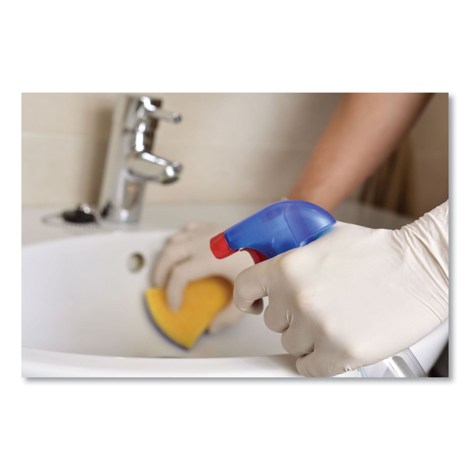 Latex Gloves, Cream, Small, 100/Box, 10 Boxes/Carton