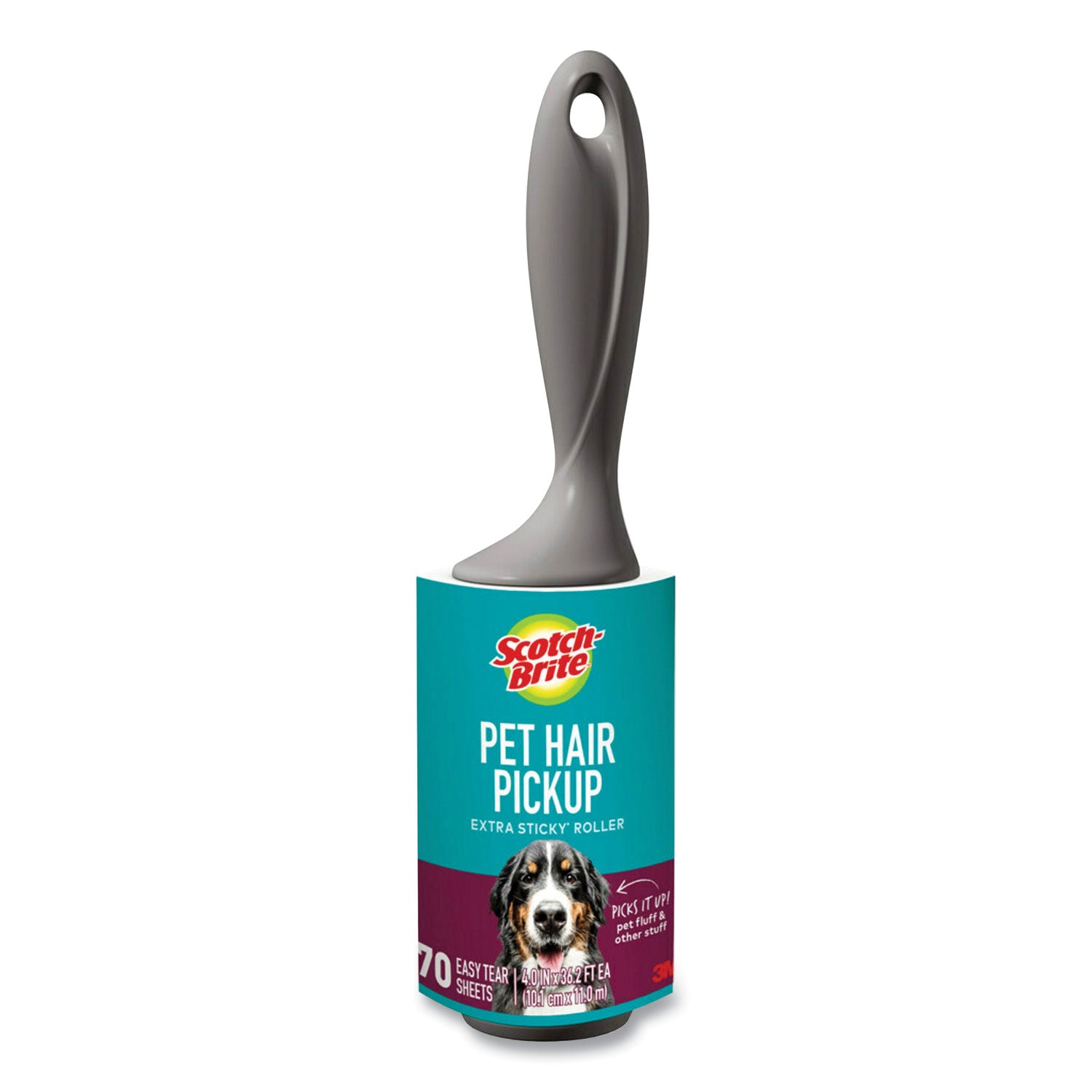 Scotch-Brite Pet Hair Pickup Lint Roller, 70 Sheets, 1 Each