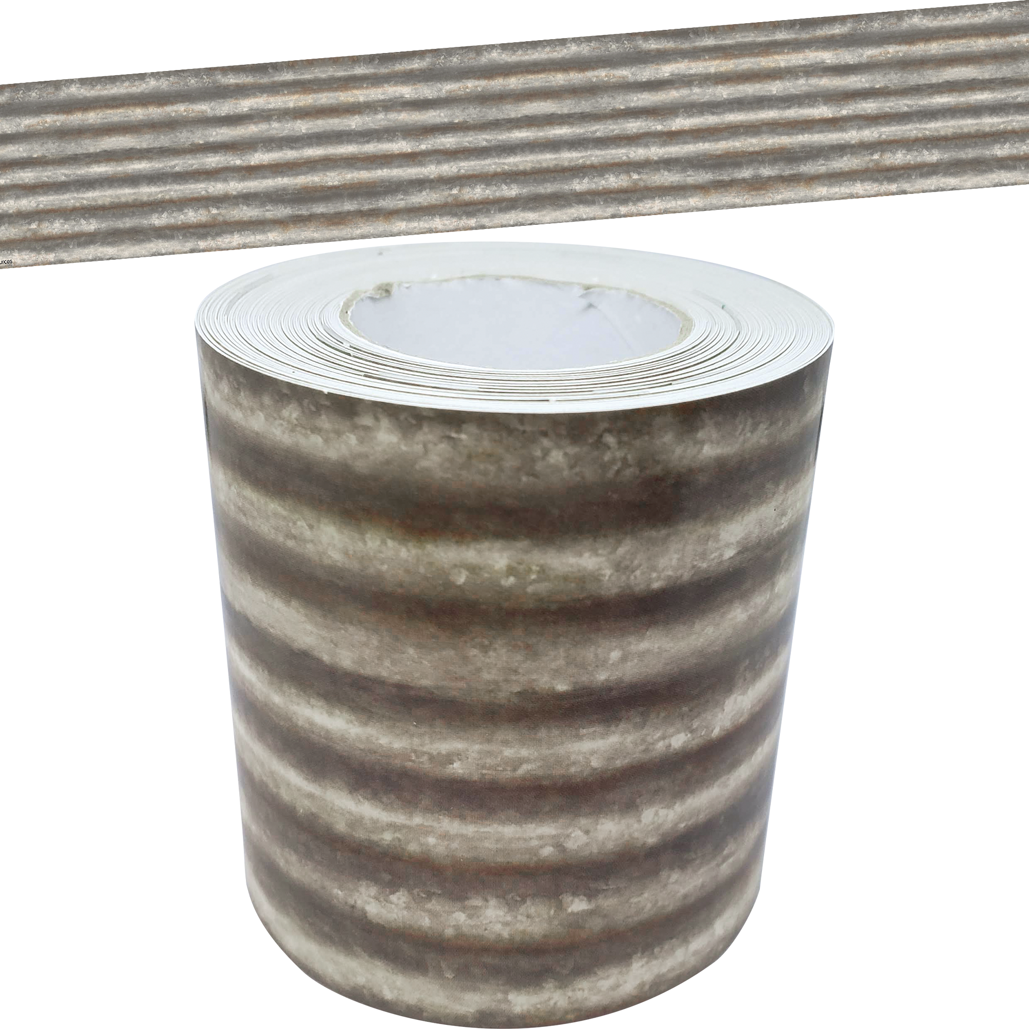 Corrugated Metal Straight Rolled Border Trim