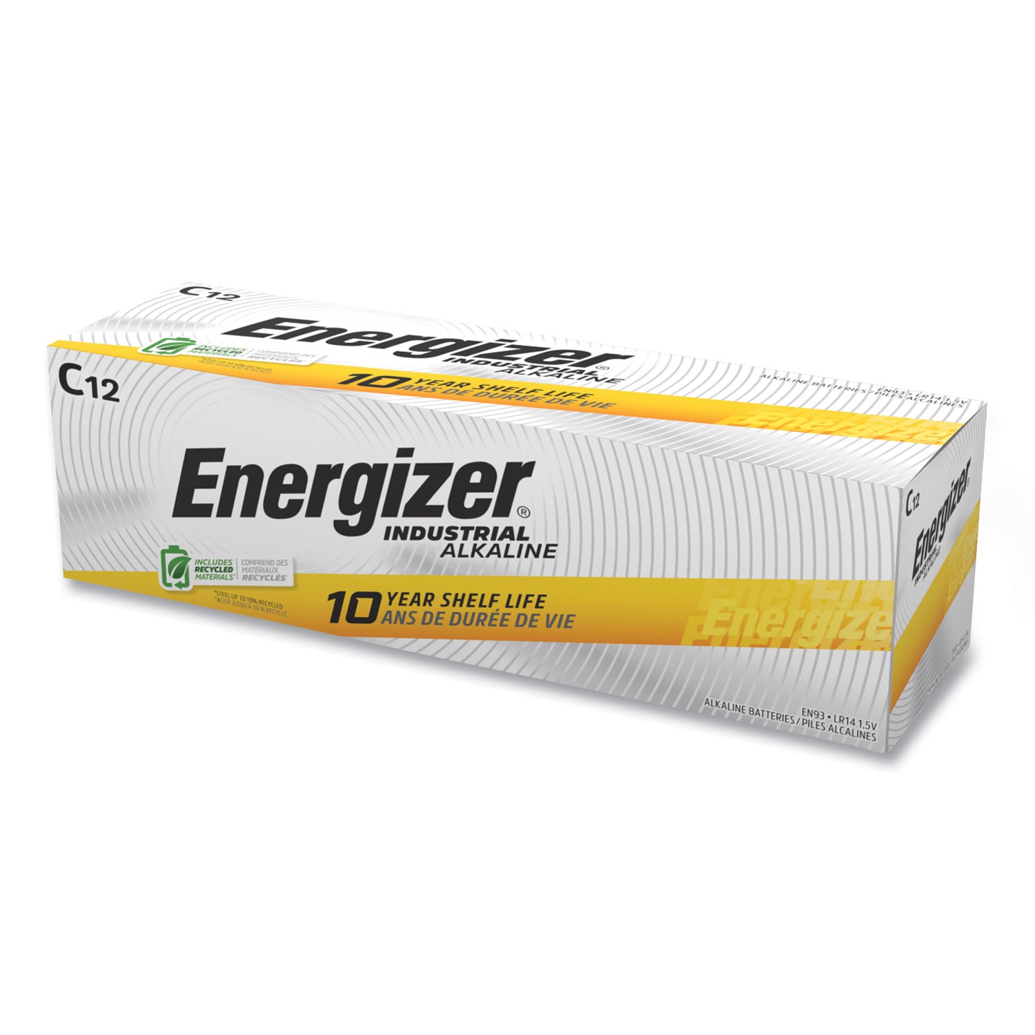 Energizer Industrial Battery - For Electronics, Construction, Facility Maintenance, Medical Center, Office, Classroom - C - 12 / Box