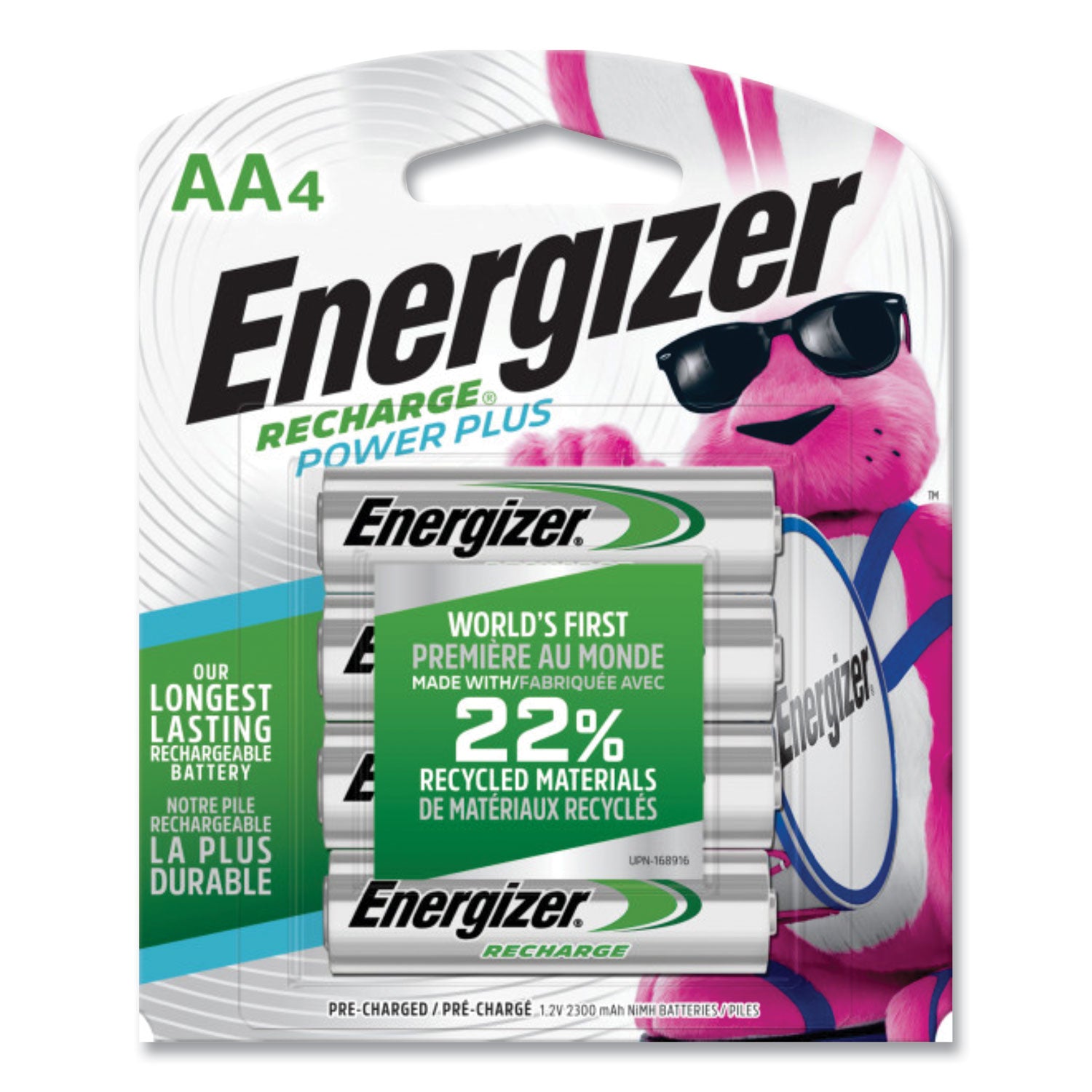 For Multipurpose - Battery Rechargeable - AA - 2300 mAh - 1.2 V DC - 4 / Pack