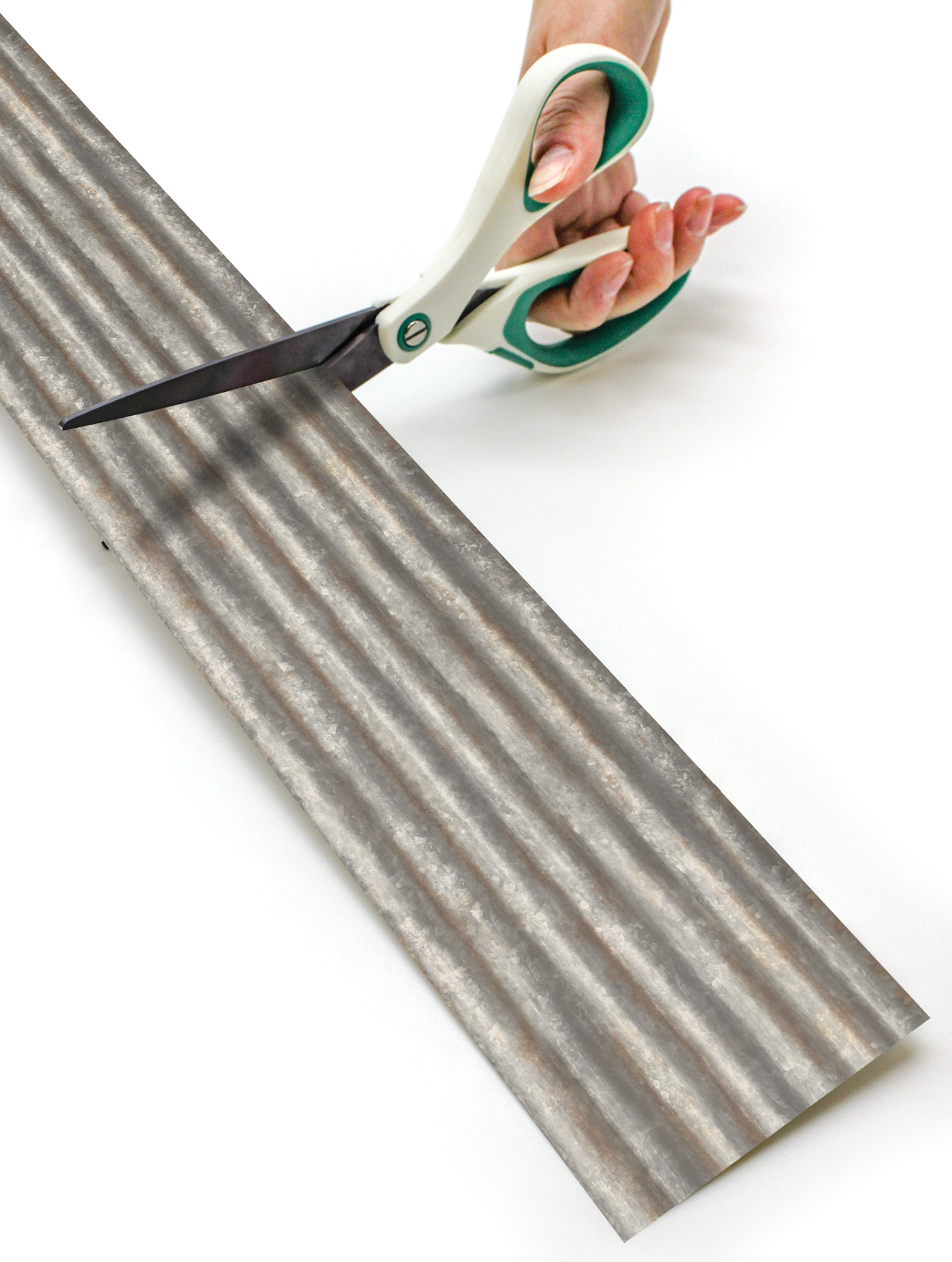 Corrugated Metal Straight Rolled Border Trim