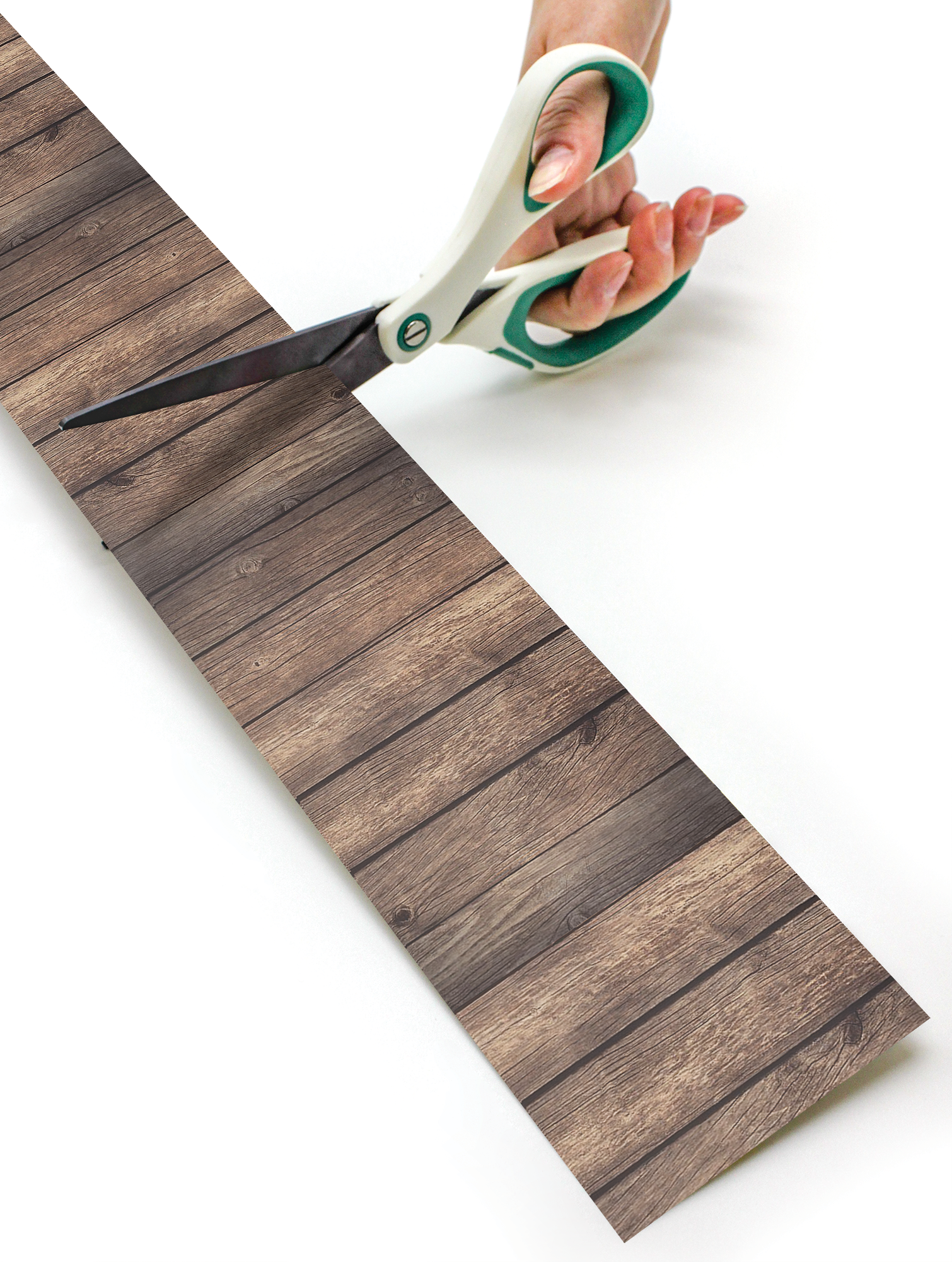 Dark Wood Straight Rolled Border Trim