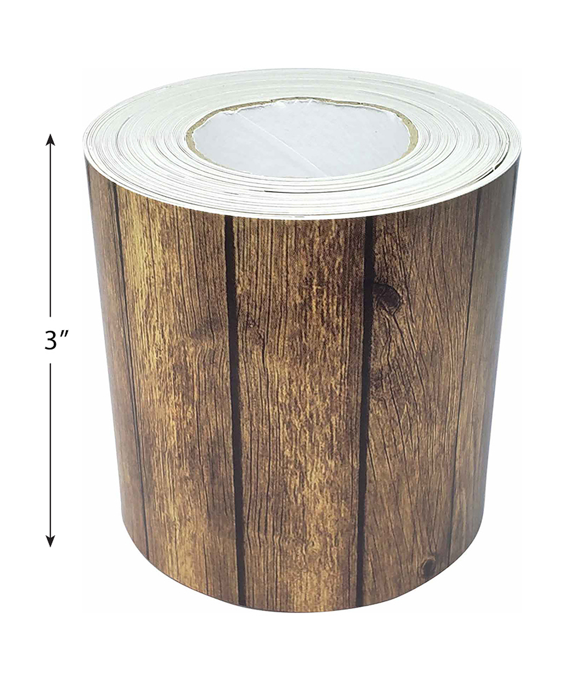 Dark Wood Straight Rolled Border Trim