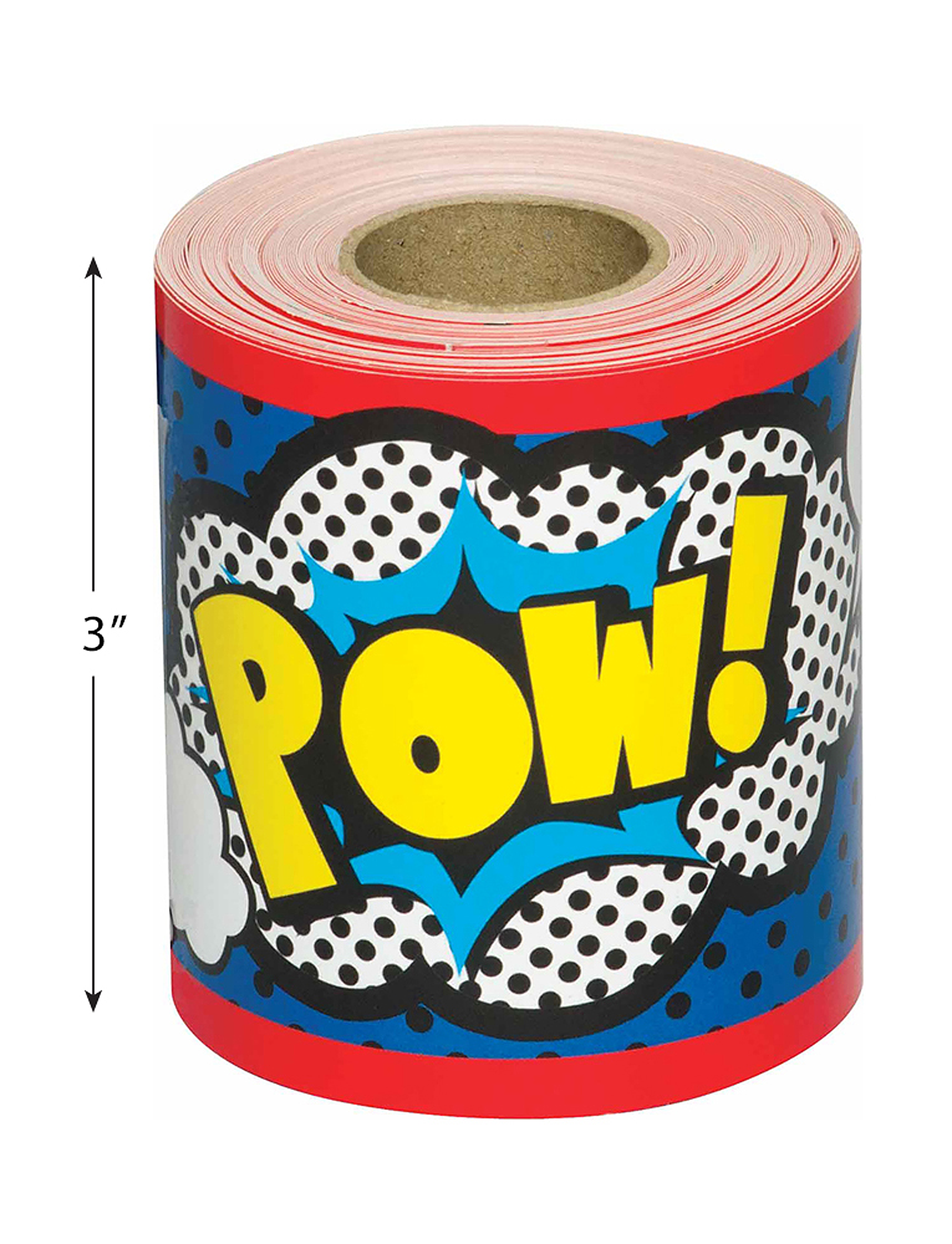 Superhero Straight Rolled Border Trim