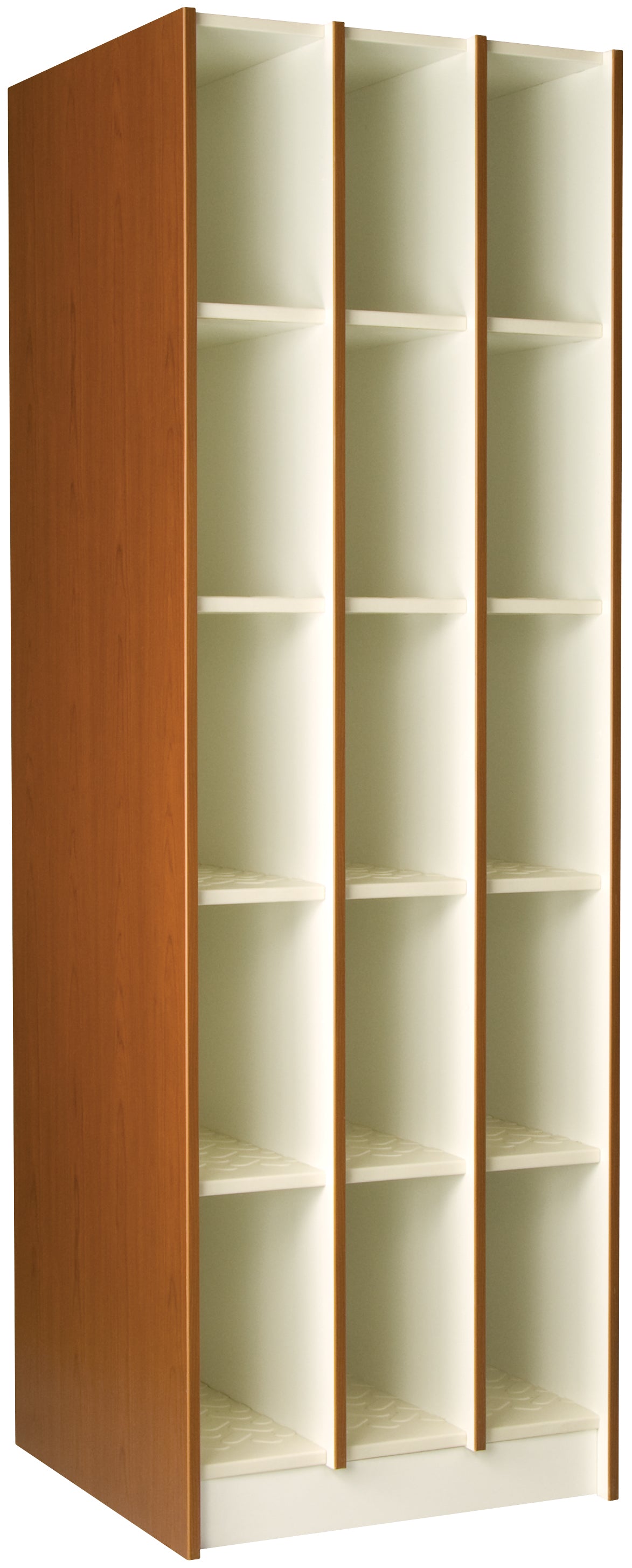 Deep Instrument Storage, Door Style: Open, Battle Creek Oak, 84"H x 27"W x 29"D, 303LB