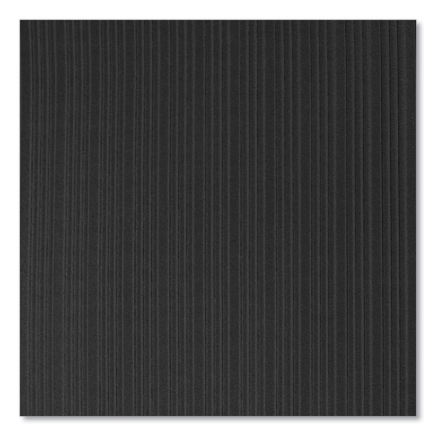 Ribbed Vinyl Anti-Fatigue Mat, Rib Embossed Surface, 36 x 144, Black
