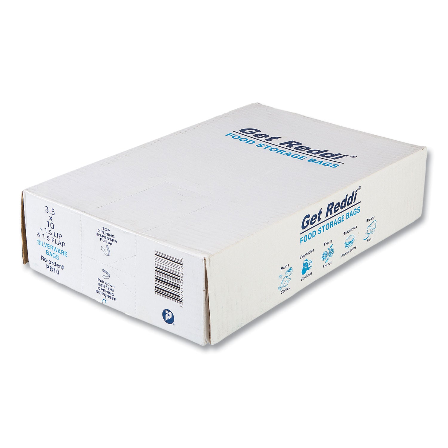 Silverware Bags, 3.5" x 1.5" x 10", Clear, 2,000/Carton