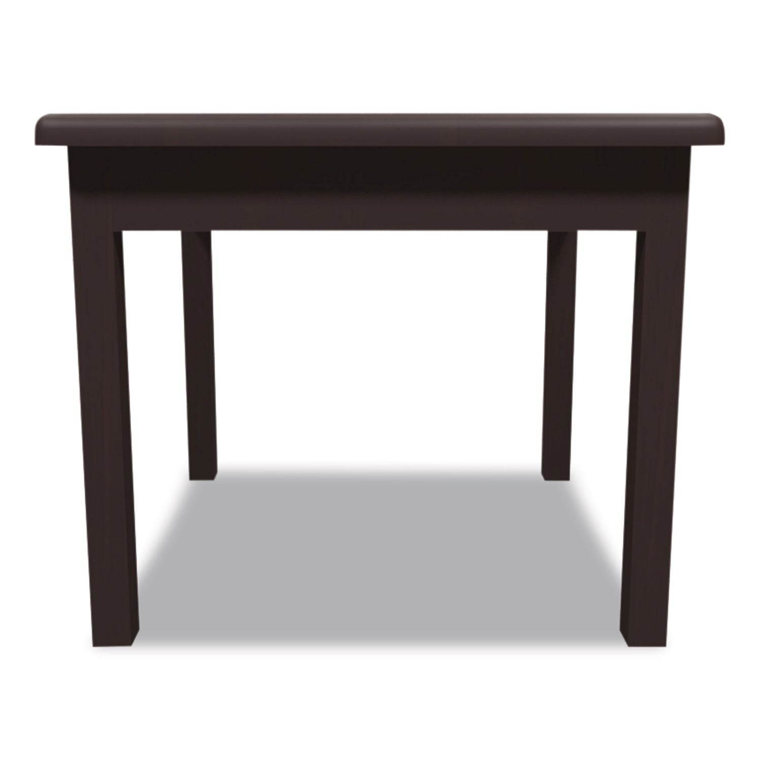 20" Height x 24" Width x 24" Depth - Flat Edge - Finish: Mahogany - 1 Each