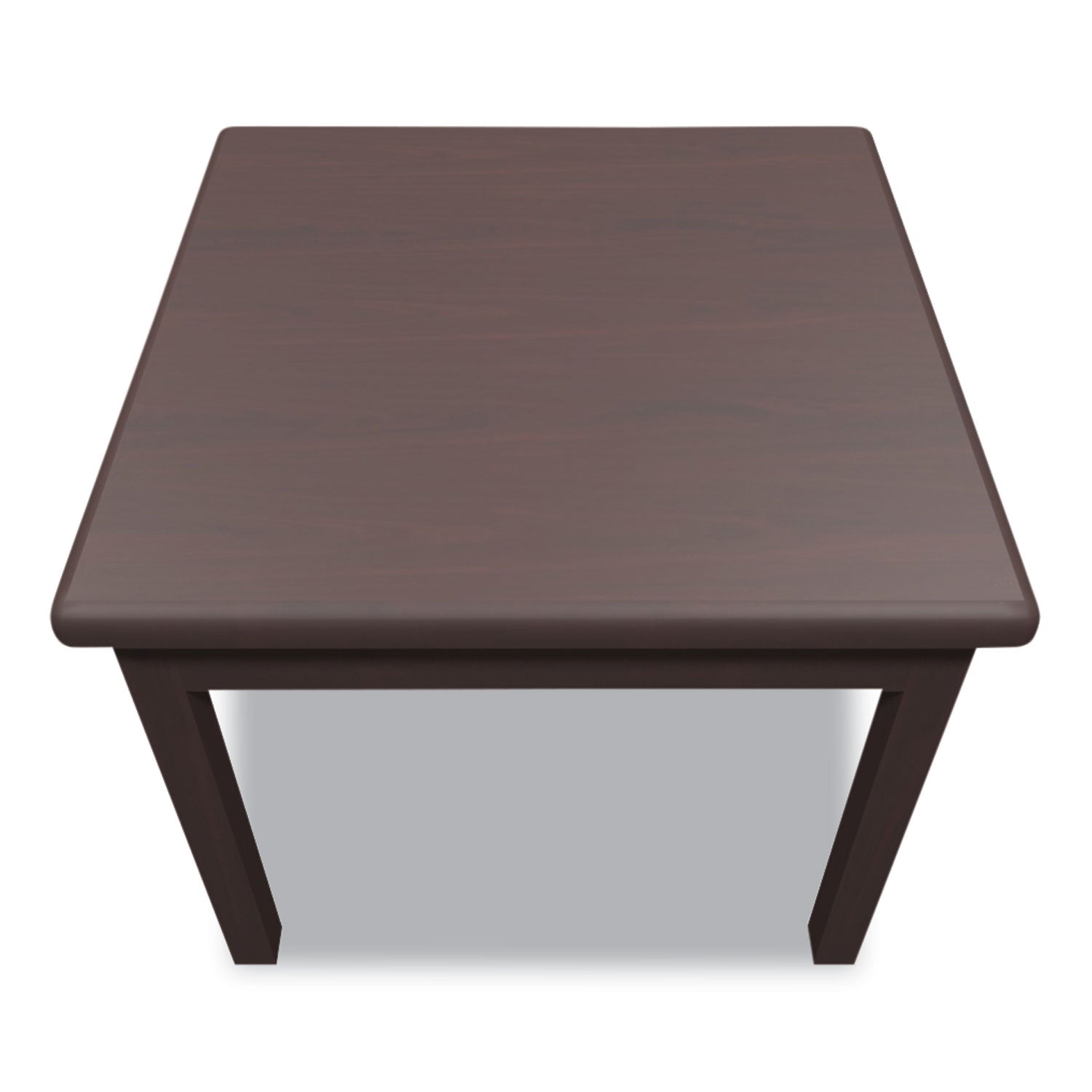 20" Height x 24" Width x 24" Depth - Flat Edge - Finish: Mahogany - 1 Each
