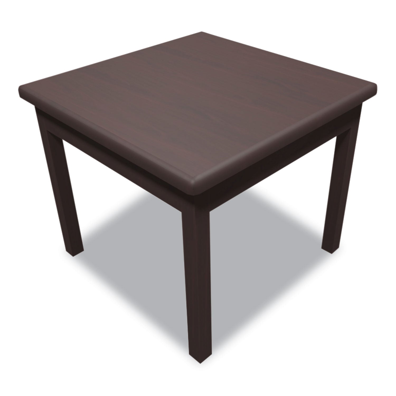 20" Height x 24" Width x 24" Depth - Flat Edge - Finish: Mahogany - 1 Each