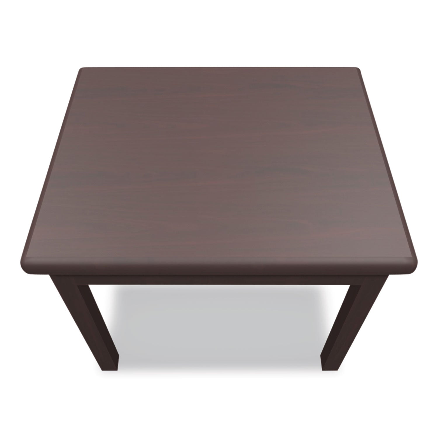 HON H80193 End Table - 20" Height x 24" Width x 20" Depth - Flat Edge - Finish: Mahogany - 1 Each