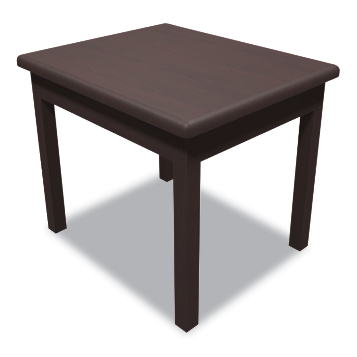 HON H80193 End Table - 20" Height x 24" Width x 20" Depth - Flat Edge - Finish: Mahogany - 1 Each