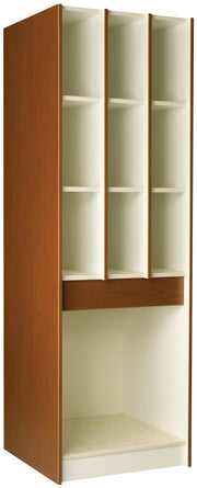Deep Instrument Storage, Door Style: Open, Battle Creek Oak, 84"H x 27"W x 29"D, 260LB