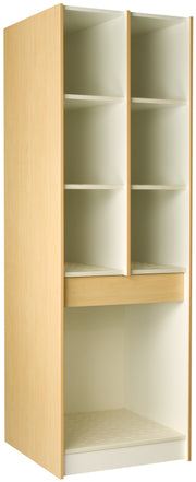 Deep Instrument Storage, Door Style: Open, Battle Creek Oak, 84"H x 27"W x 29"D, 230LB