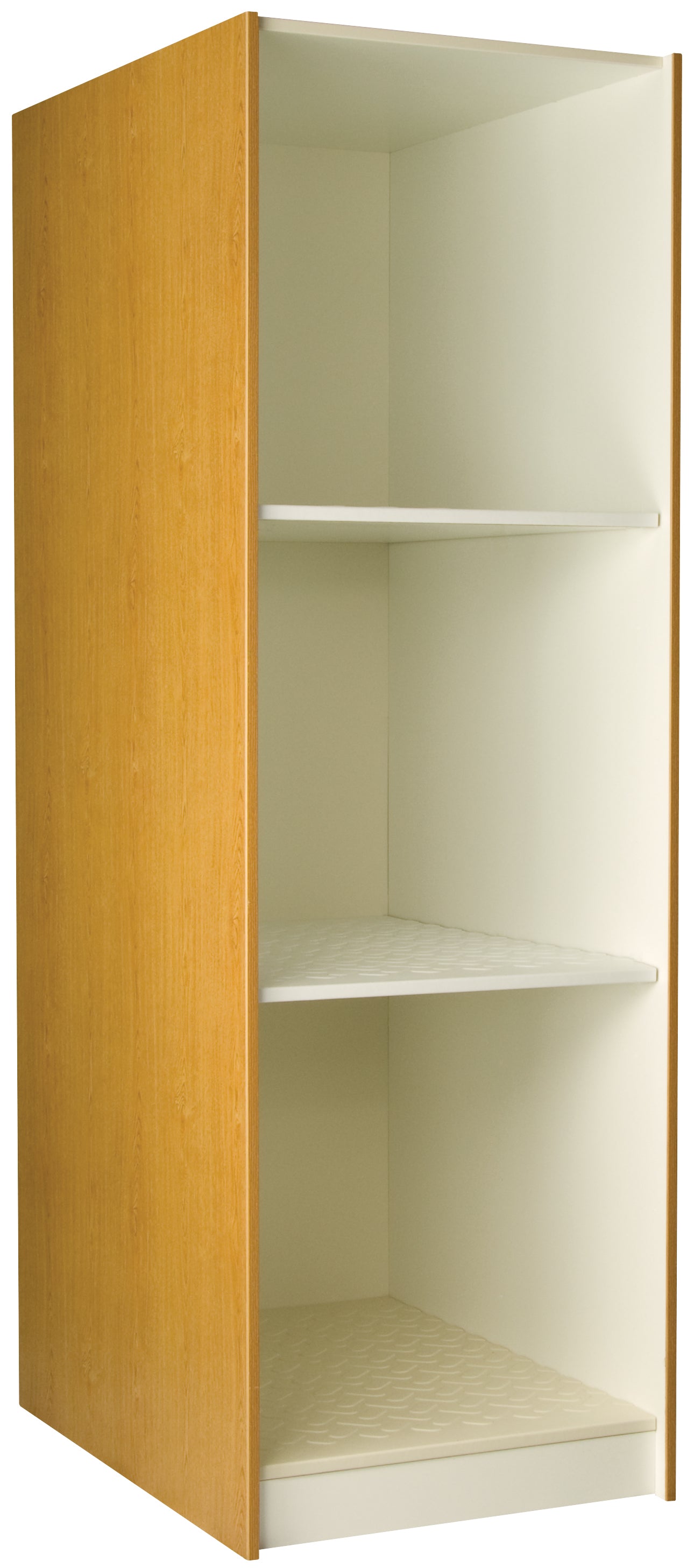 Deep Instrument Storage, Door Style: Open, Battle Creek Oak, 84"H x 27"W x 40"D, 240LB